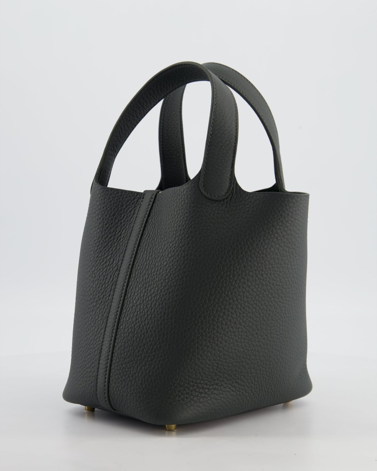 Hermes Picotin Lock 18 Bag in Vert Mangrove Clemence Leather with Permabrass Hardware