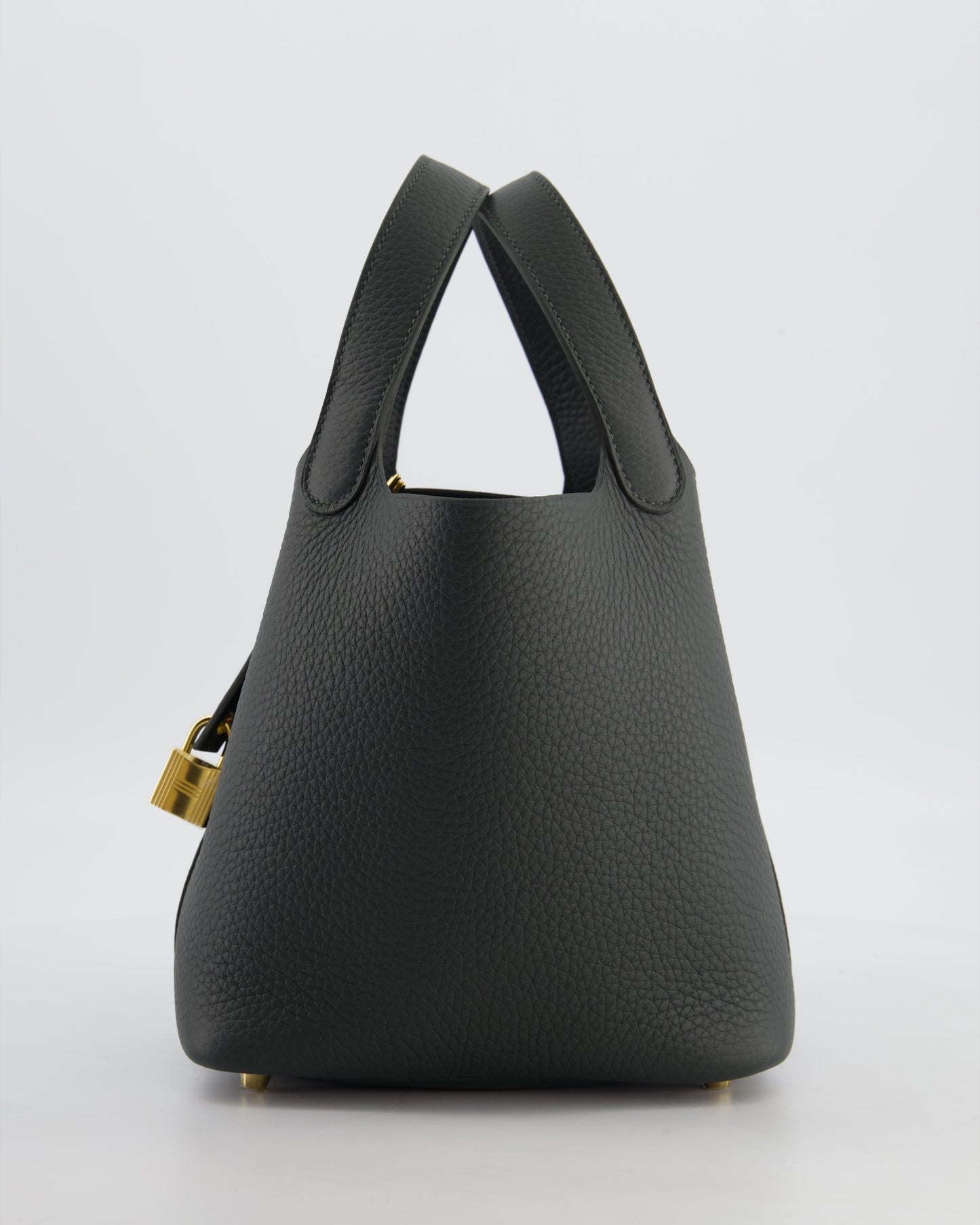 Hermes Picotin Lock 18 Bag in Vert Mangrove Clemence Leather with Permabrass Hardware