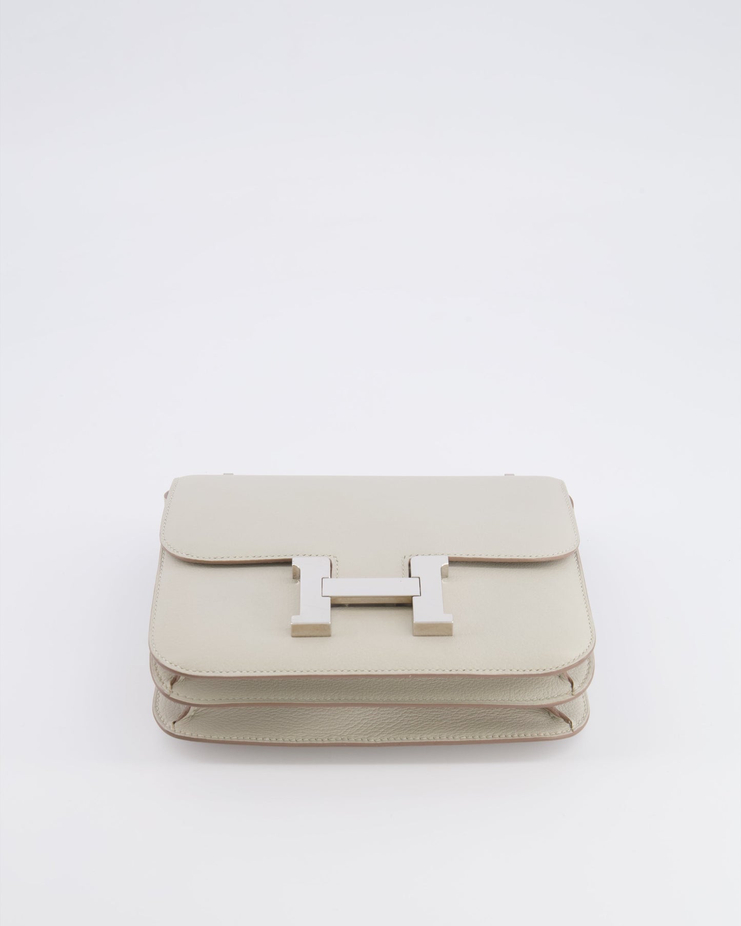 Hermes Constance III 18 Bag in Gris Perle Evercolor Leather with Palladium Hardware
