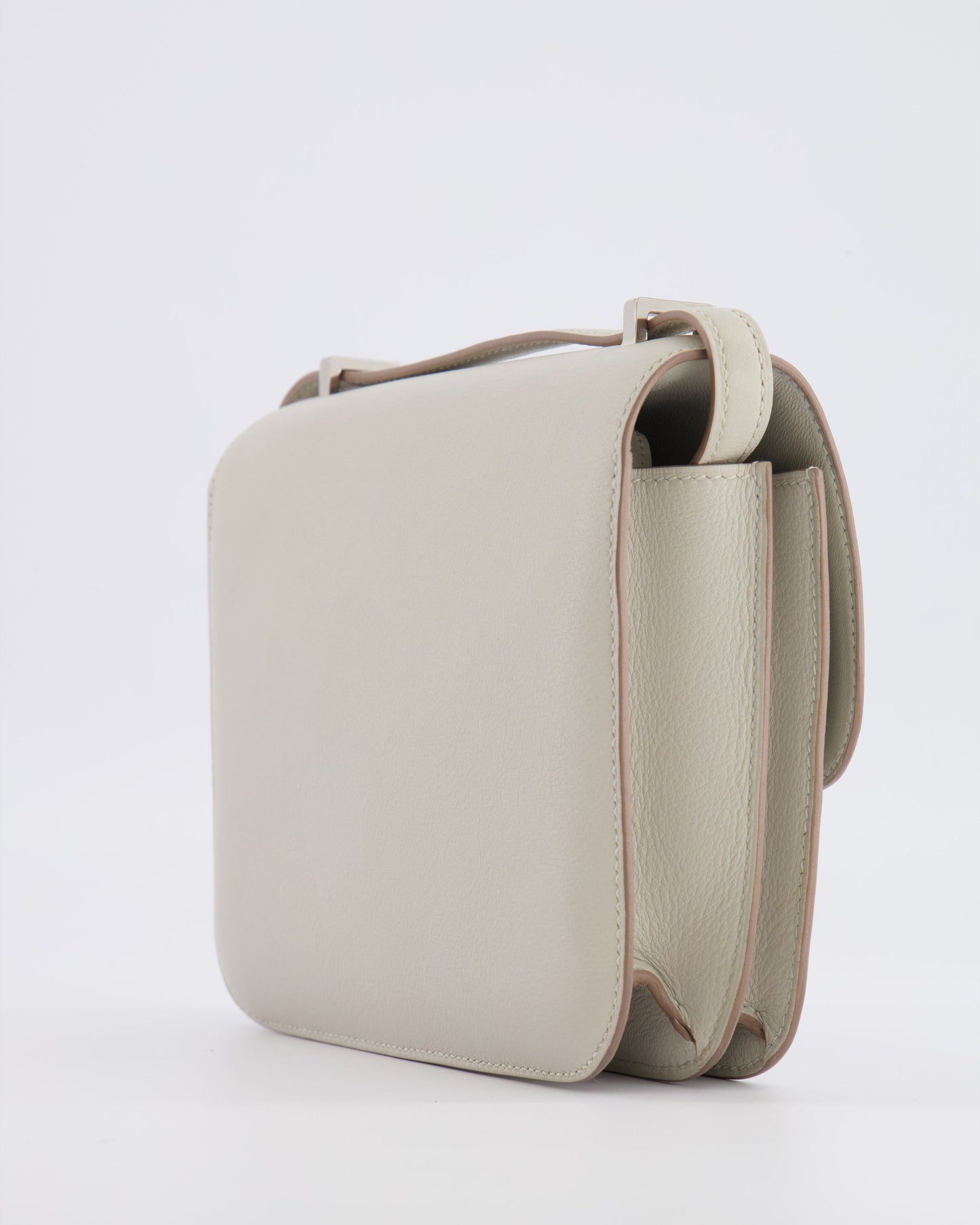Hermes Constance III 18 Bag in Gris Perle Evercolor Leather with Palladium Hardware