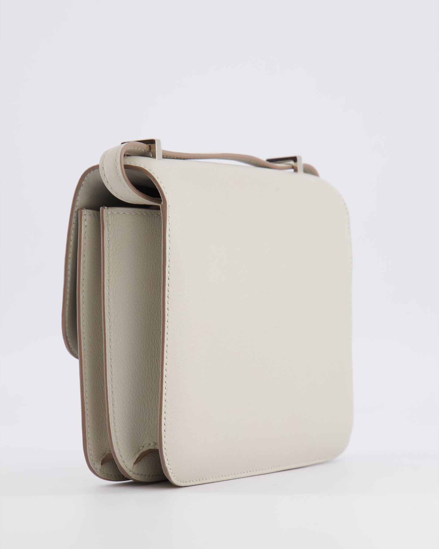 Hermes Constance III 18 Bag in Gris Perle Evercolor Leather with Palladium Hardware
