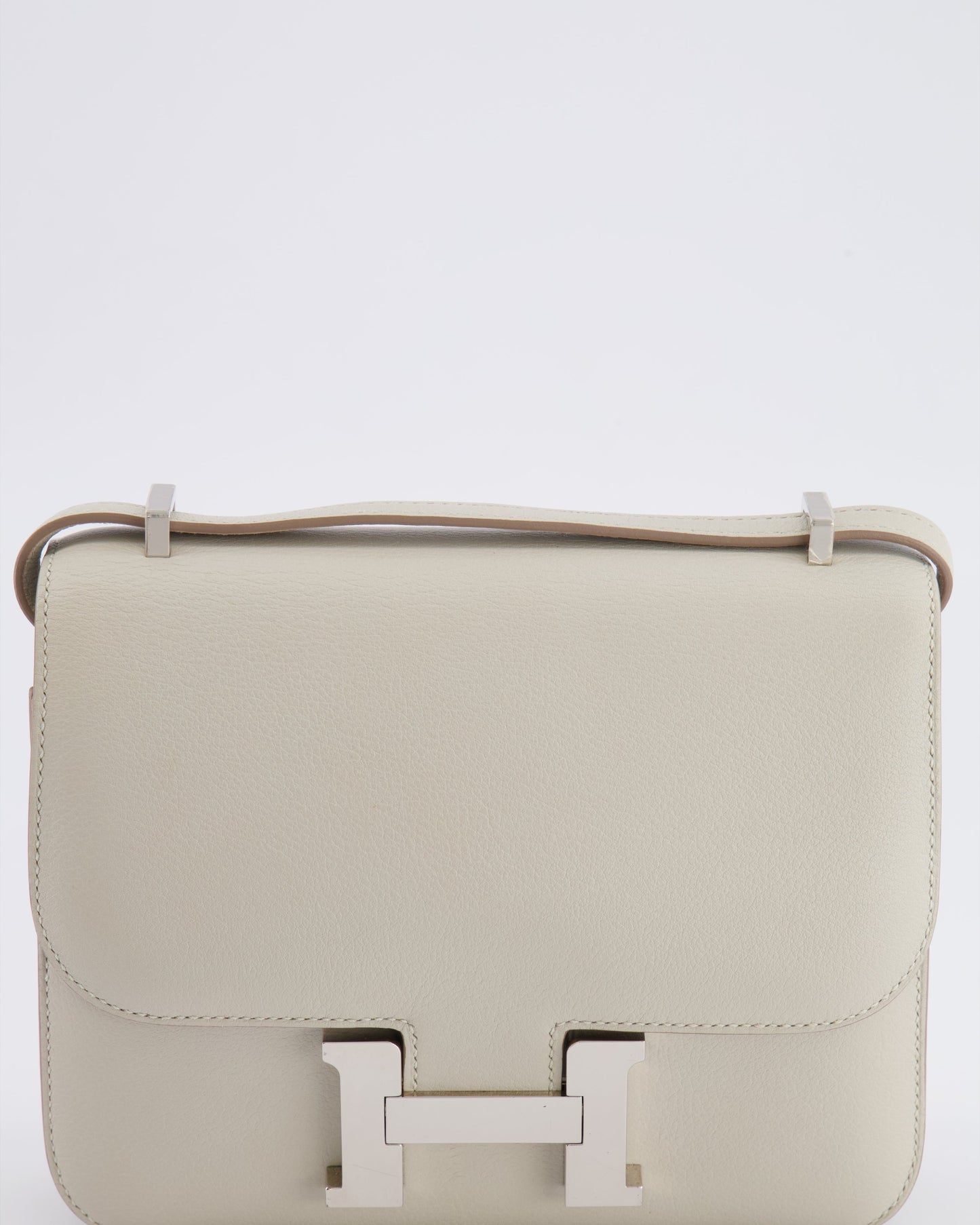 Hermes Constance III 18 Bag in Gris Perle Evercolor Leather with Palladium Hardware
