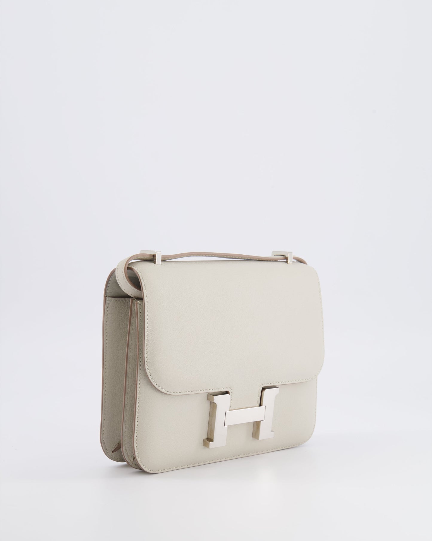 Hermes Constance III 18 Bag in Gris Perle Evercolor Leather with Palladium Hardware