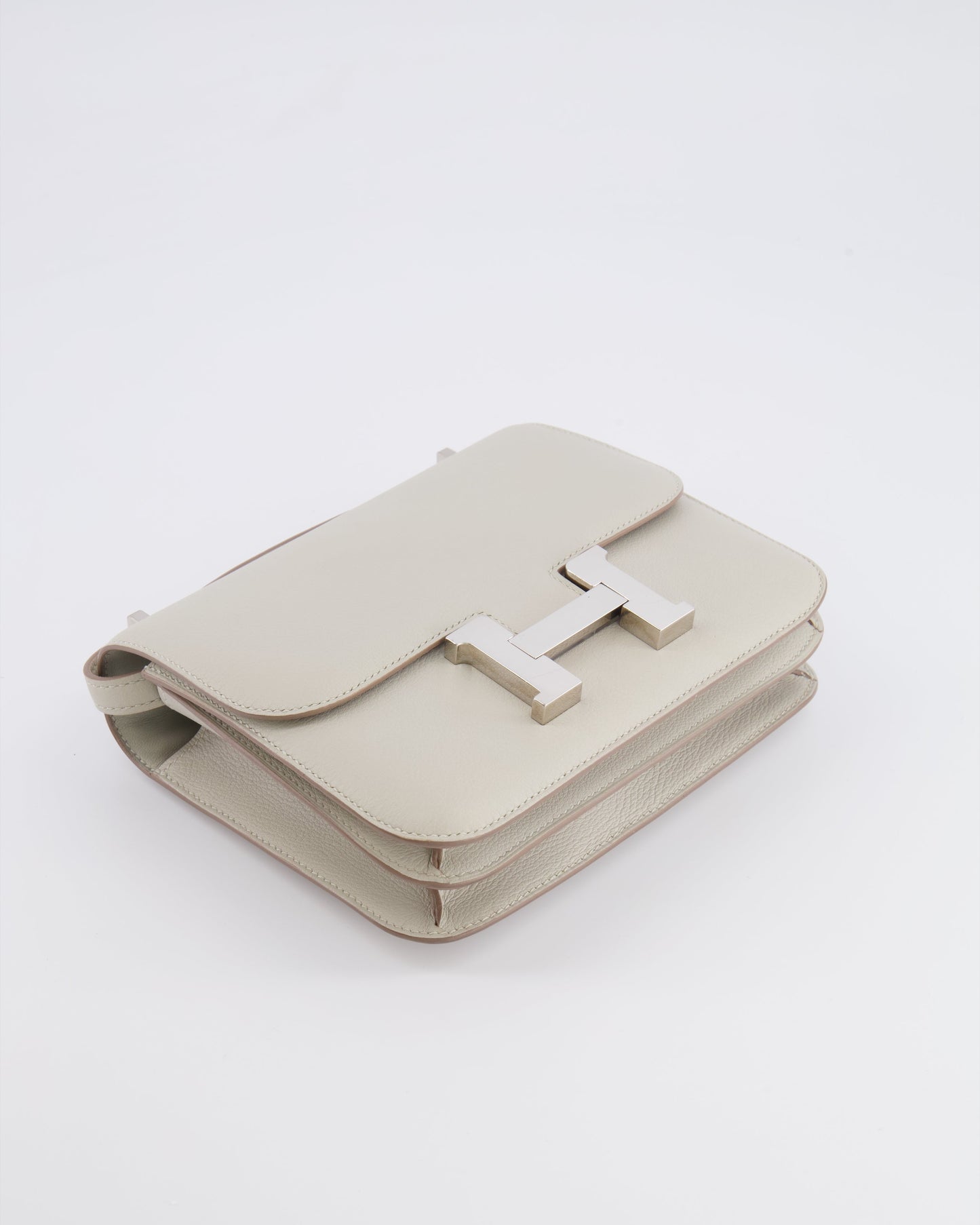 Hermes Constance III 18 Bag in Gris Perle Evercolor Leather with Palladium Hardware