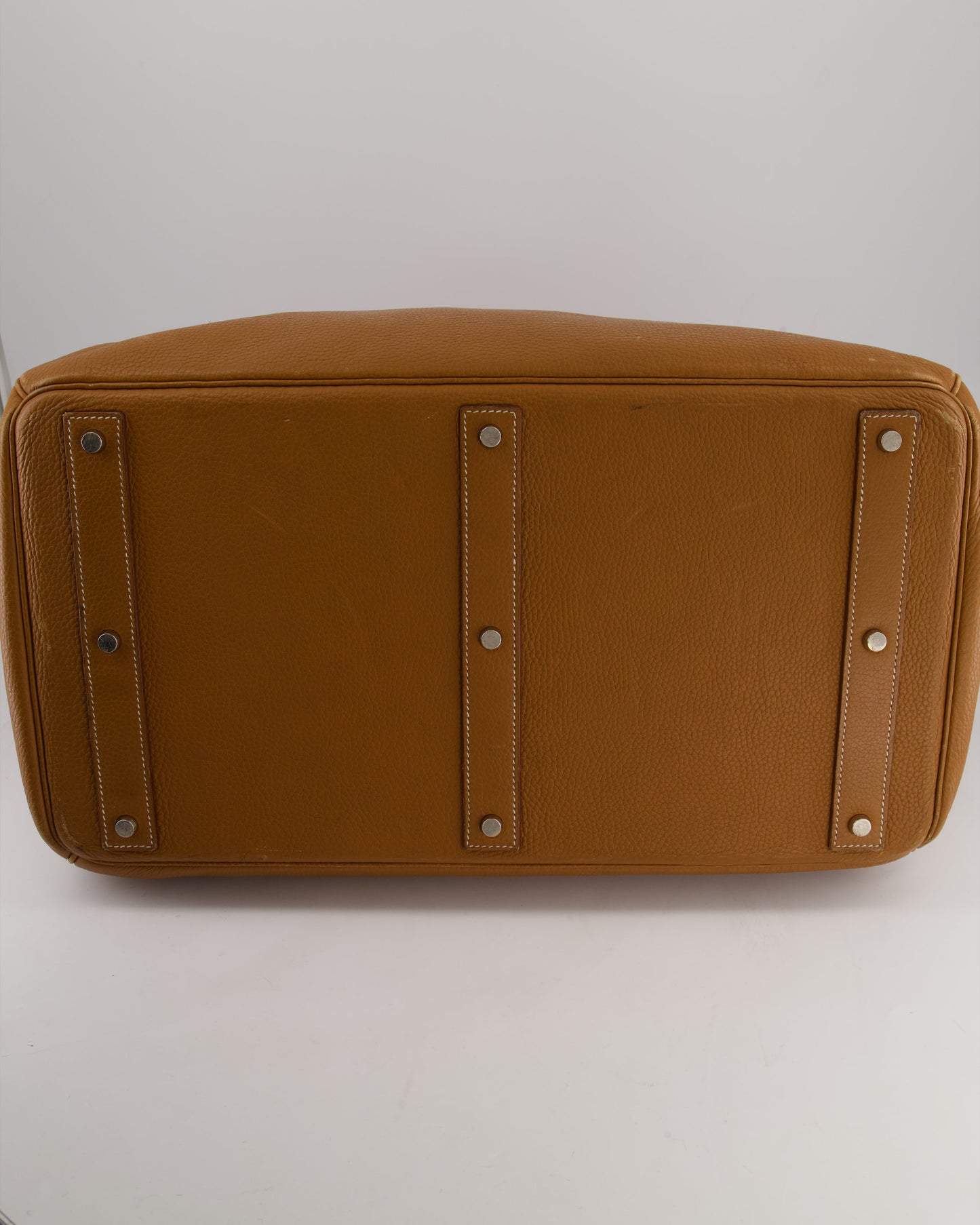 Hermes Haut à Courroies HAC 40 Bag in Gold Togo Leather with Palladium Hardware