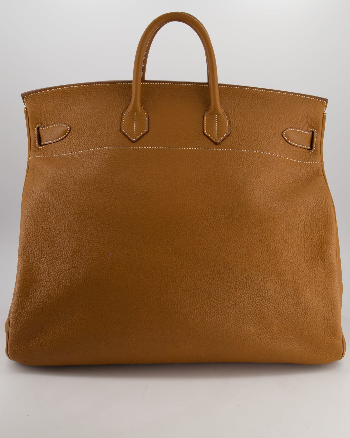 Hermes Haut à Courroies HAC 40 Bag in Gold Togo Leather with Palladium Hardware