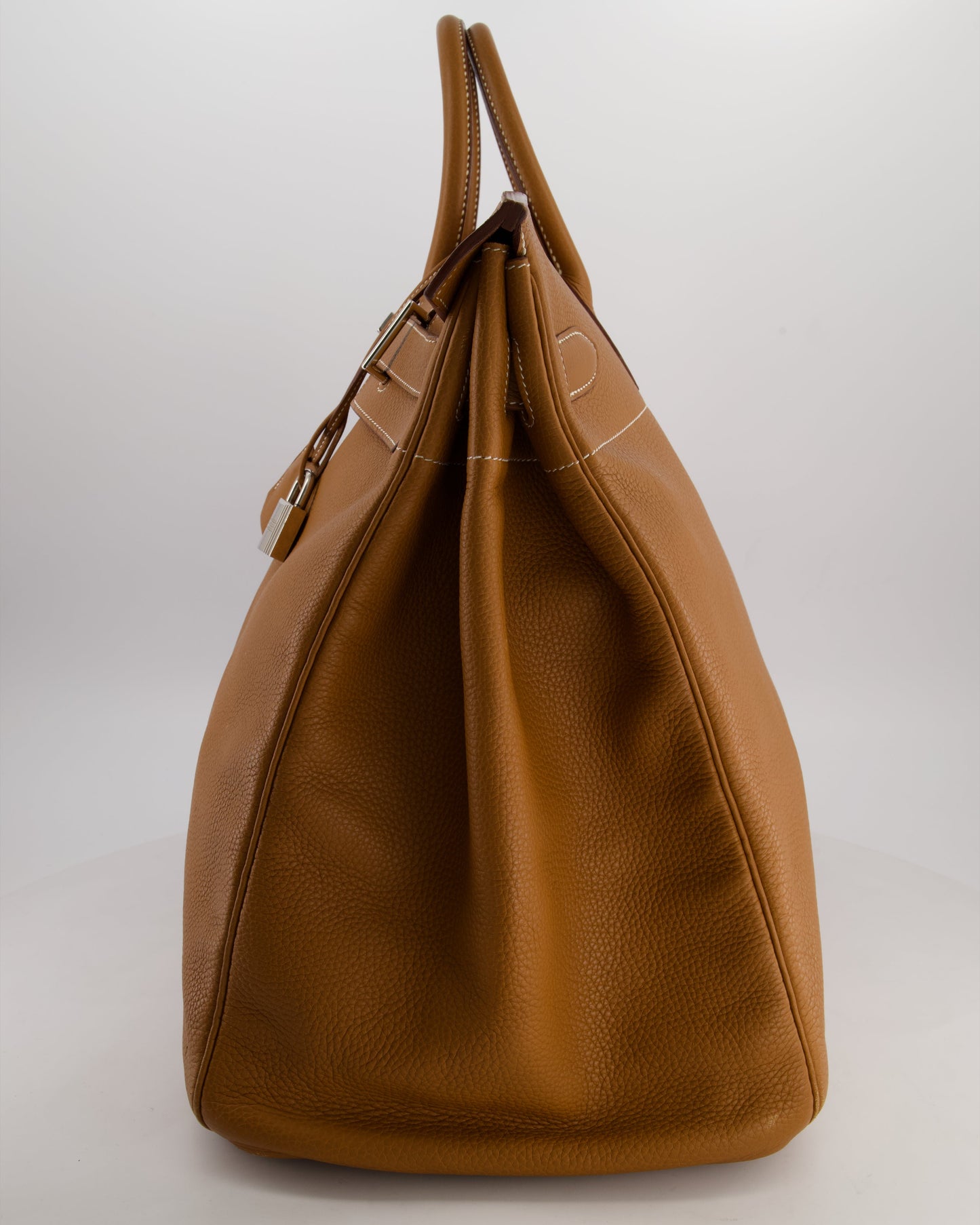 Hermes Haut à Courroies HAC 40 Bag in Gold Togo Leather with Palladium Hardware