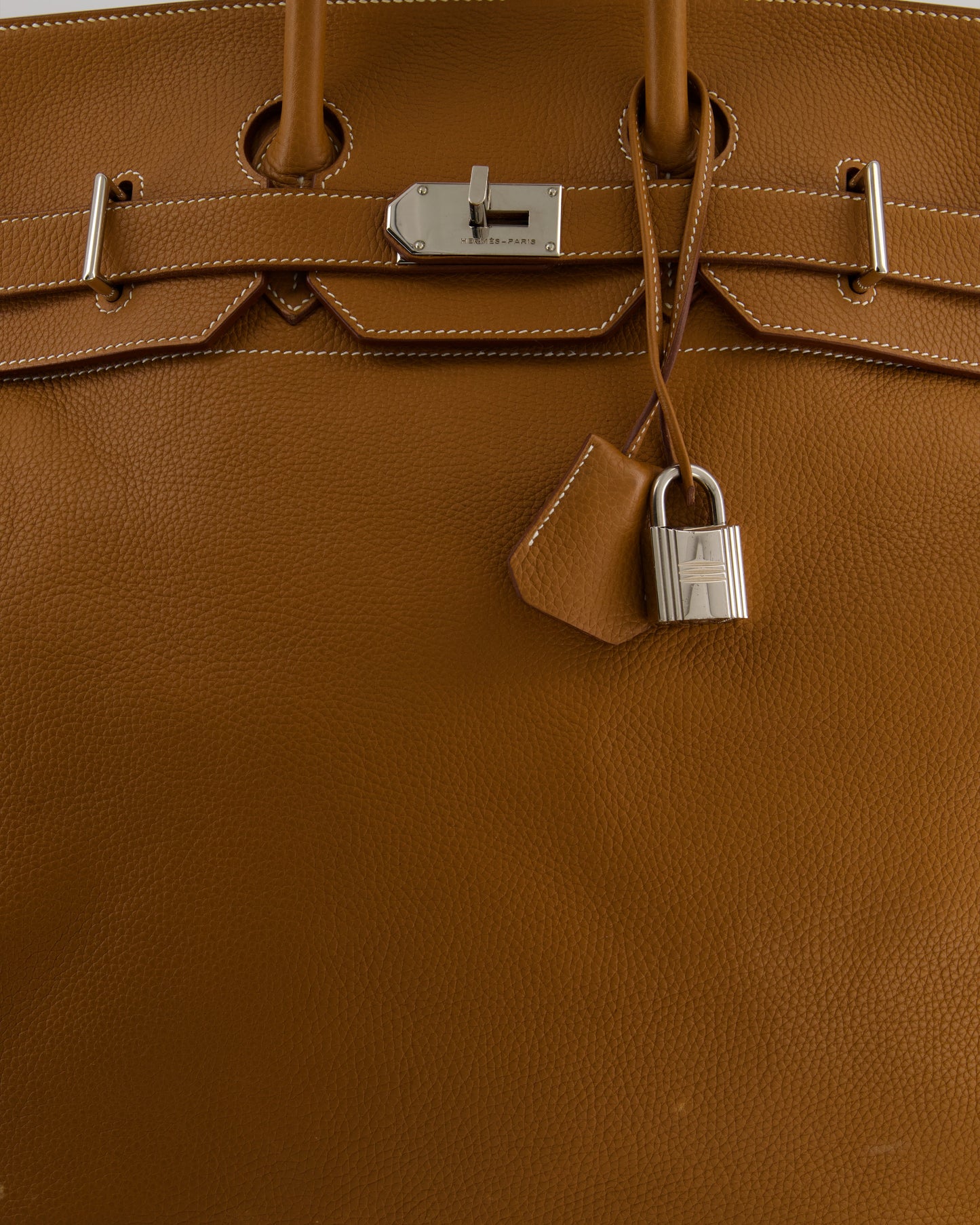 Hermes Haut à Courroies HAC 40 Bag in Gold Togo Leather with Palladium Hardware