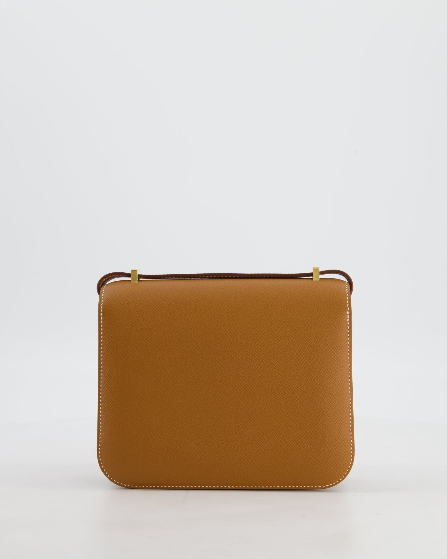 Hermes Mini Constance III Miroir 18 Bag in Gold Epsom Leather with Gold Hardware