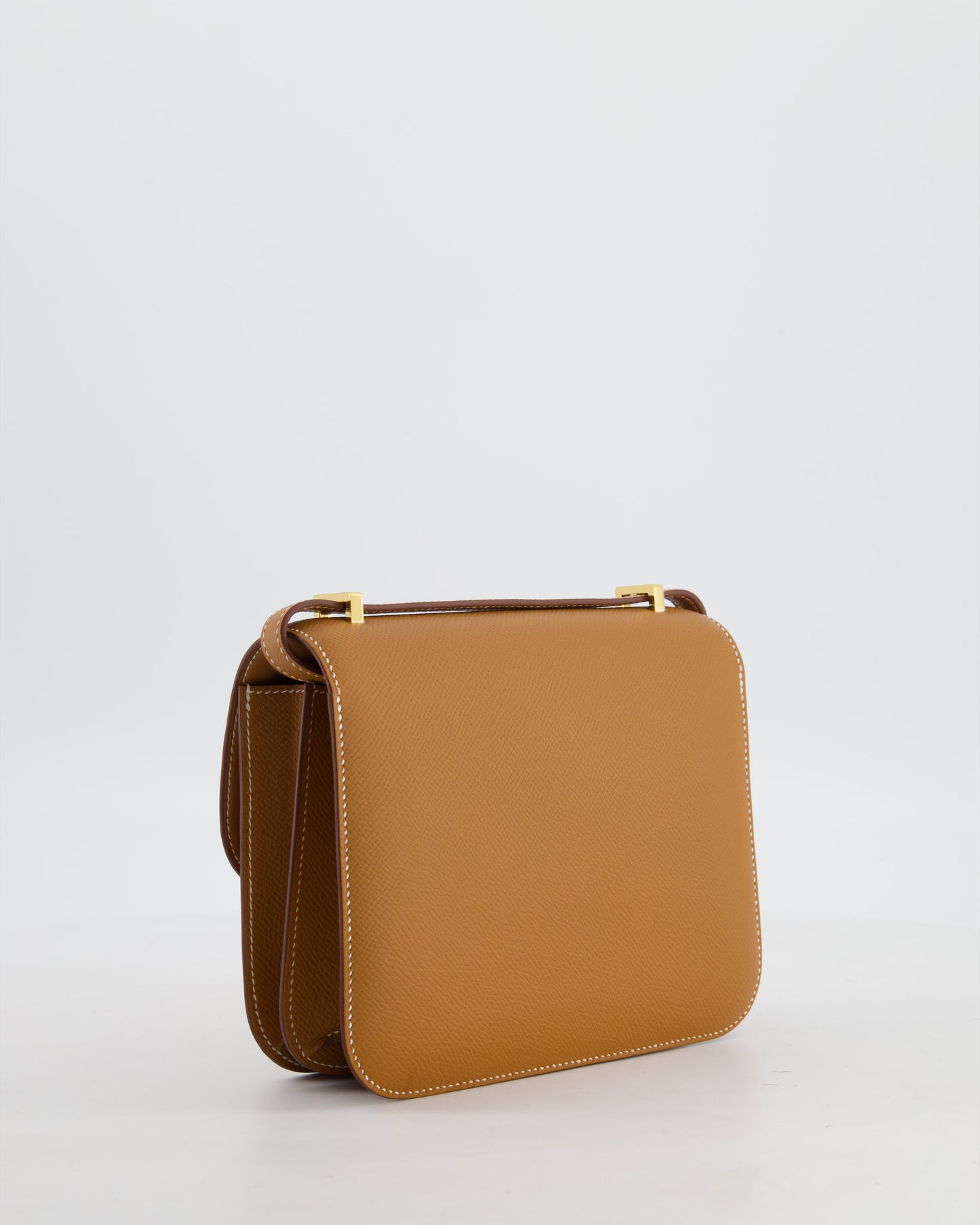 Hermes Mini Constance III Miroir 18 Bag in Gold Epsom Leather with Gold Hardware