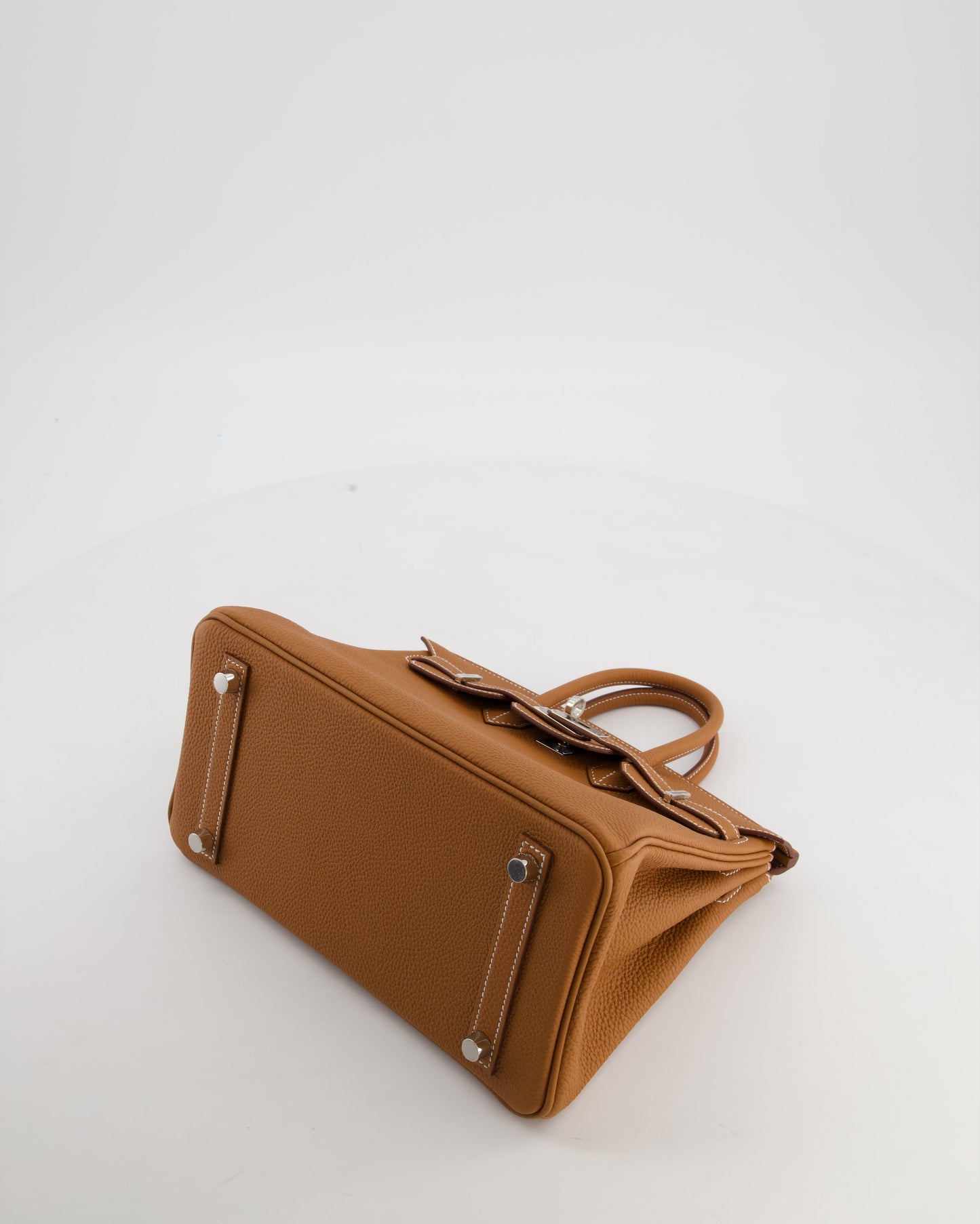 Hermes Birkin 25 Retourne Gold Togo Leather with Palladium Hardware
