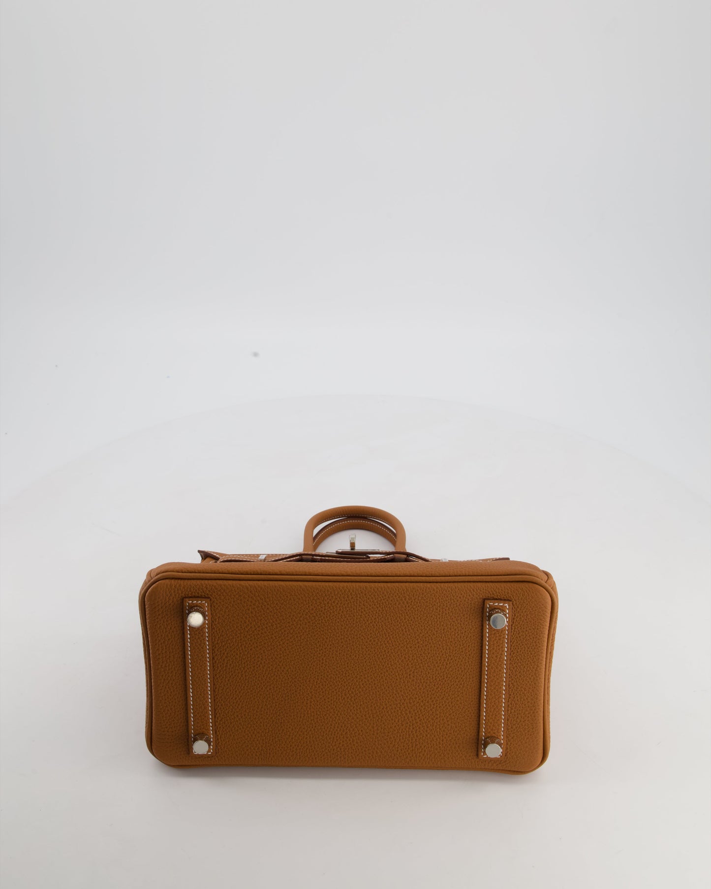 Hermes Birkin 25 Retourne Gold Togo Leather with Palladium Hardware
