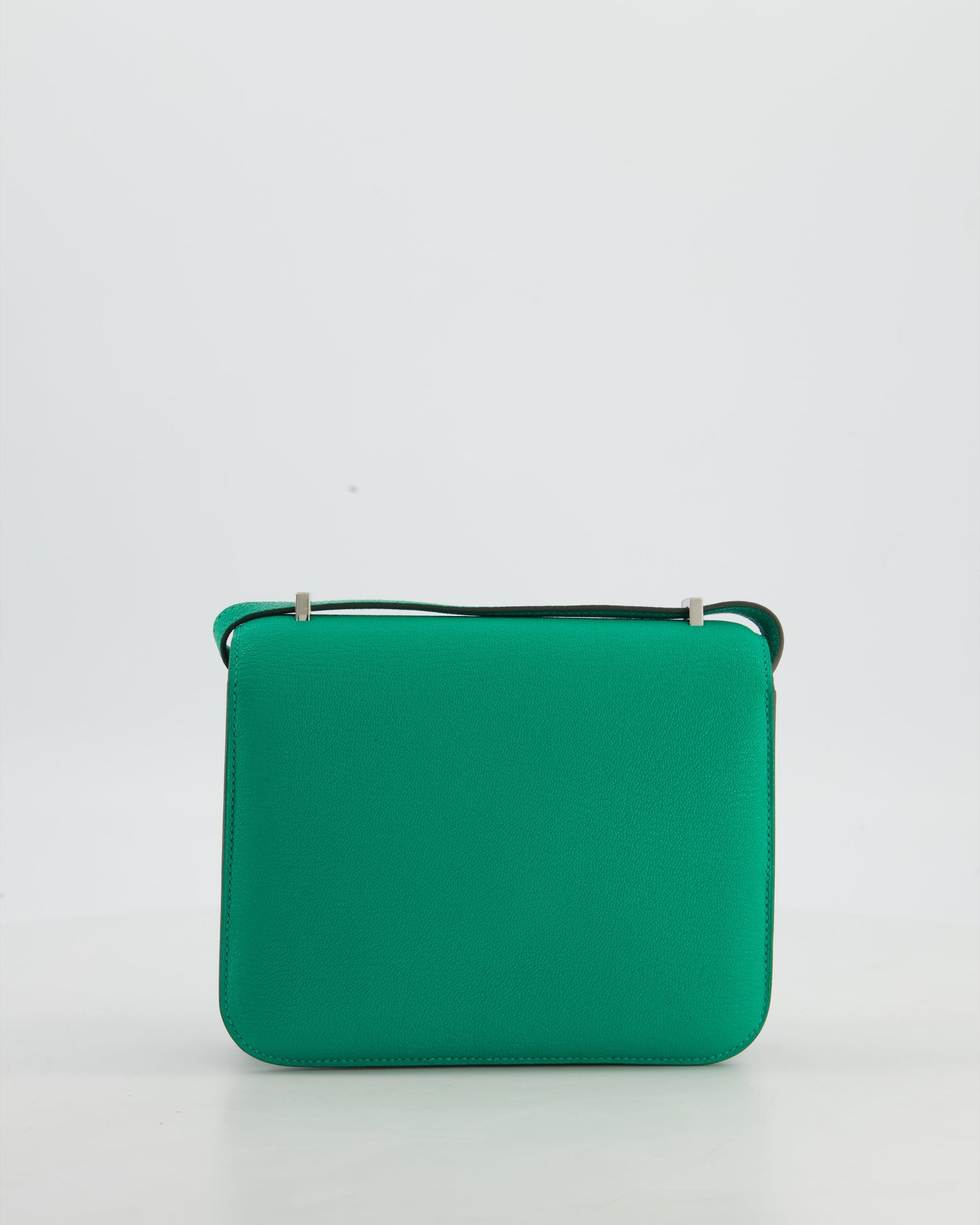 Hermes Mini Constance III Miroir 18 Bag in Menthe Chevre Mysore Leather with Palladium Hardware