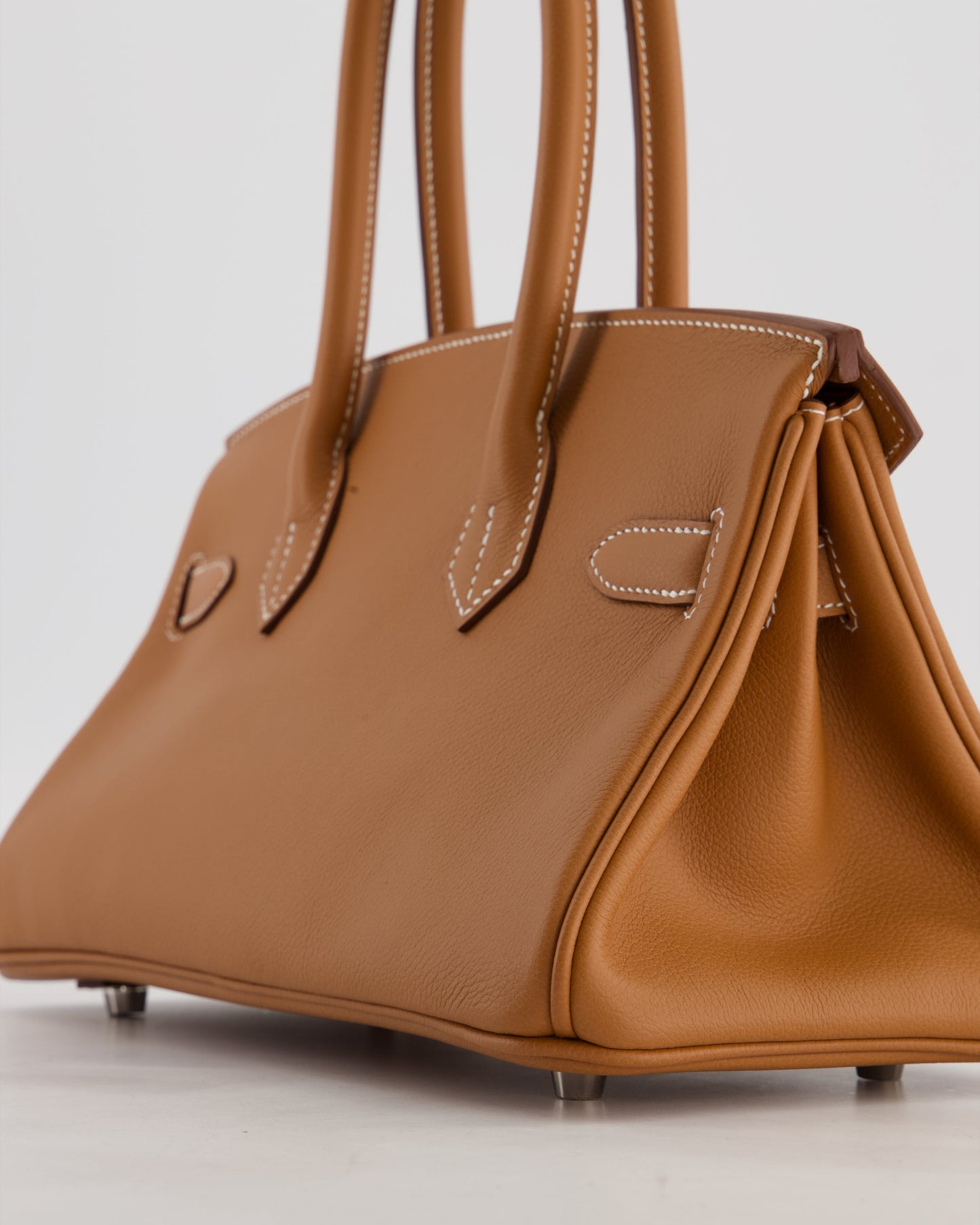 *RARE* Hermes Shoulder Birkin Light 29 Bag in Gold Evercolour Leather with Palladium Hardware