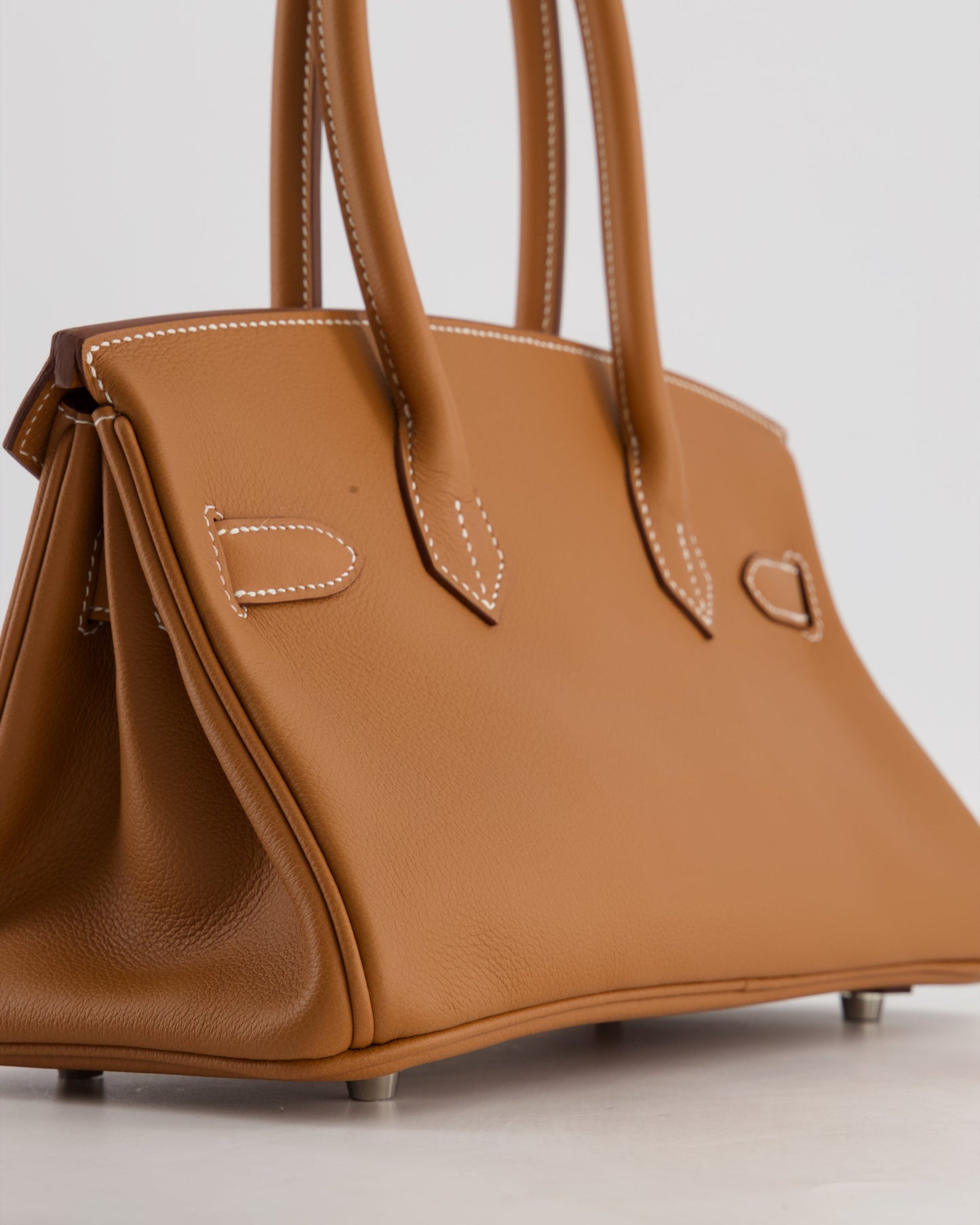 *RARE* Hermes Shoulder Birkin Light 29 Bag in Gold Evercolour Leather with Palladium Hardware