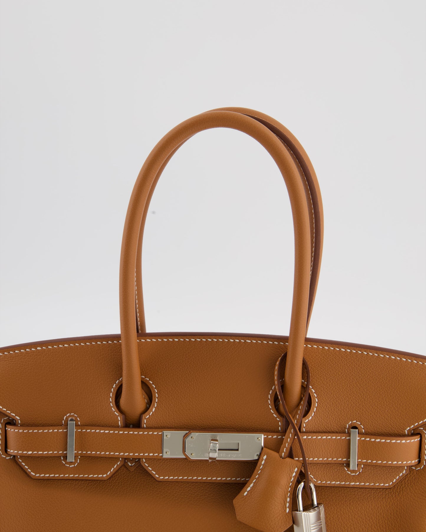 *RARE* Hermes Shoulder Birkin Light 29 Bag in Gold Evercolour Leather with Palladium Hardware