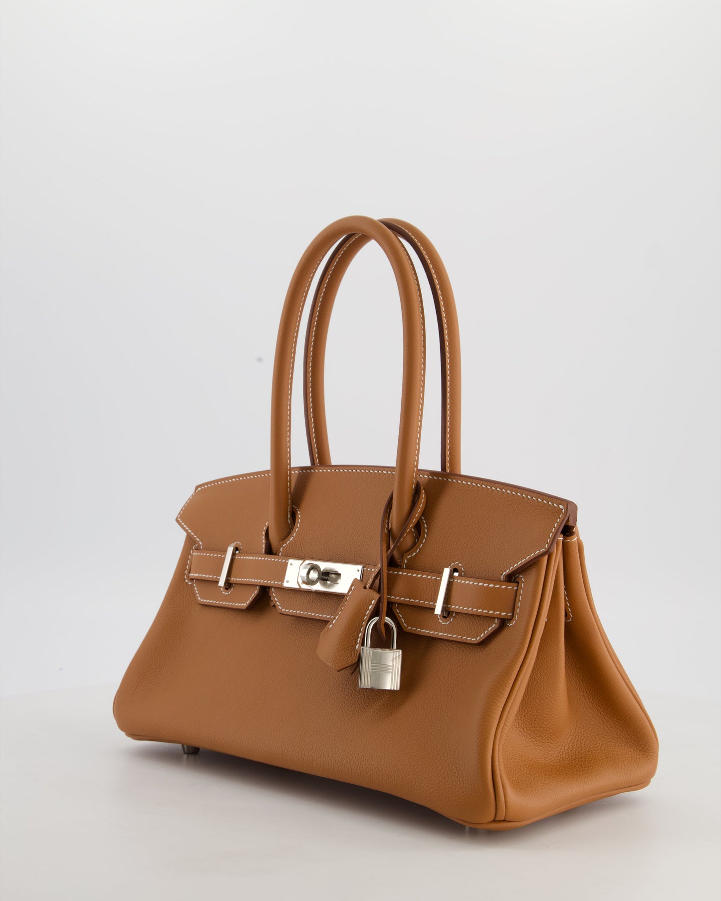 *RARE* Hermes Shoulder Birkin Light 29 Bag in Gold Evercolour Leather with Palladium Hardware
