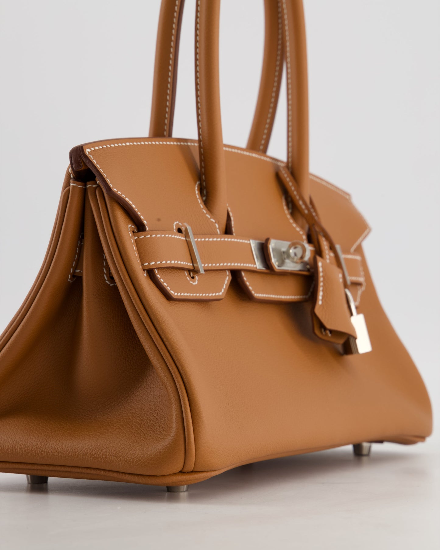 *RARE* Hermes Shoulder Birkin Light 29 Bag in Gold Evercolour Leather with Palladium Hardware