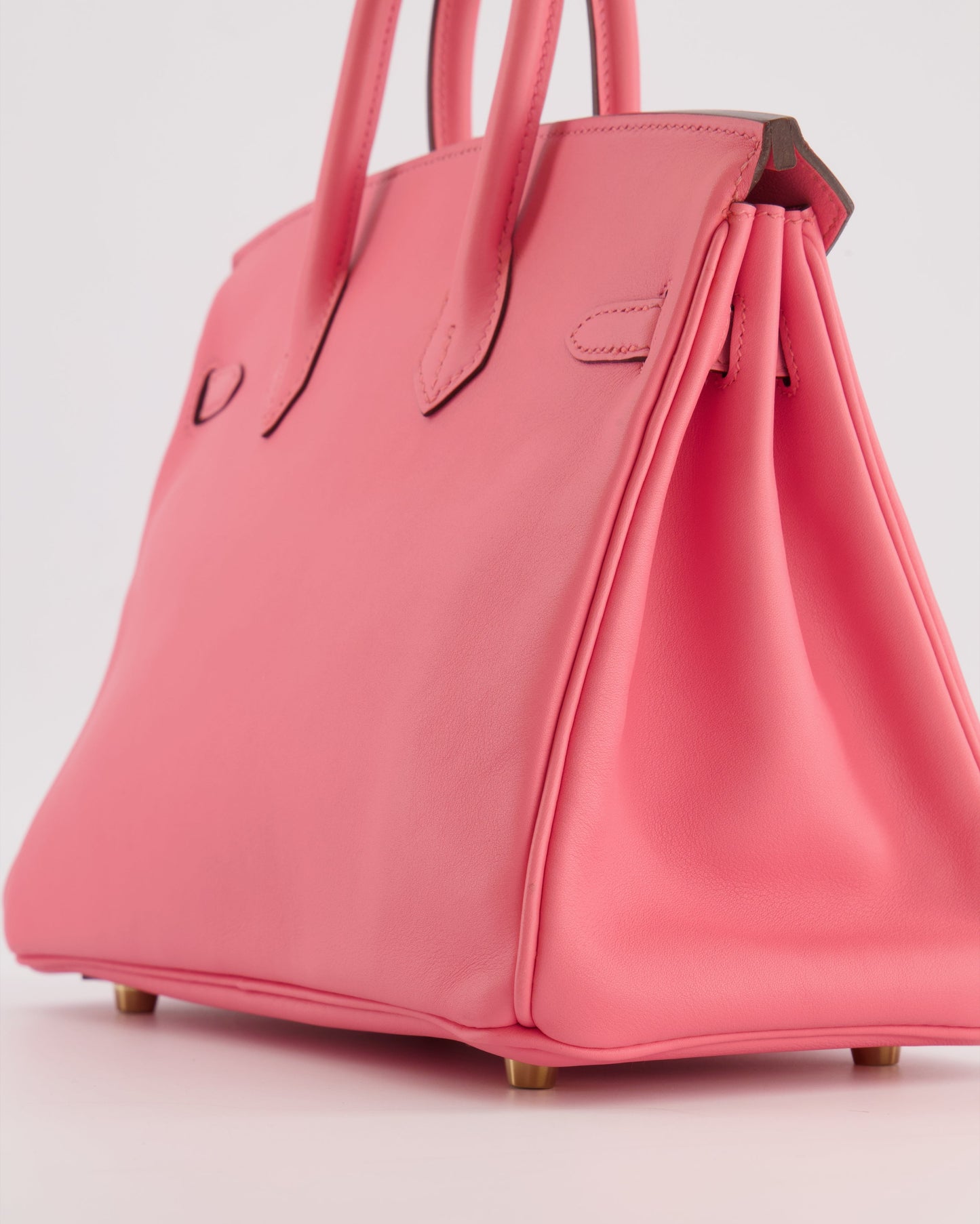 Hermes Birkin 25 Retourne Bag in Rose D'Été Swift Leather with Gold Hardware