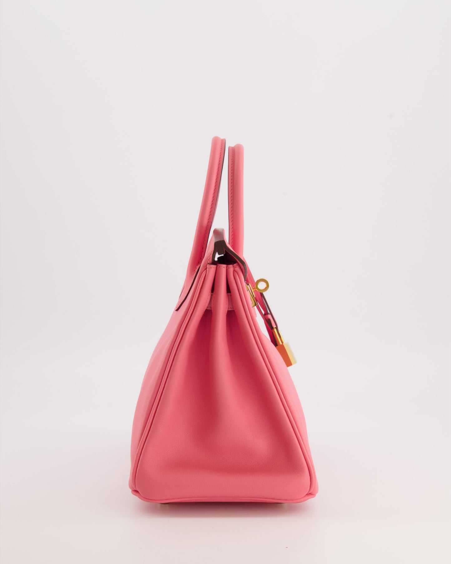Hermes Birkin 25 Retourne Bag in Rose D'Été Swift Leather with Gold Hardware