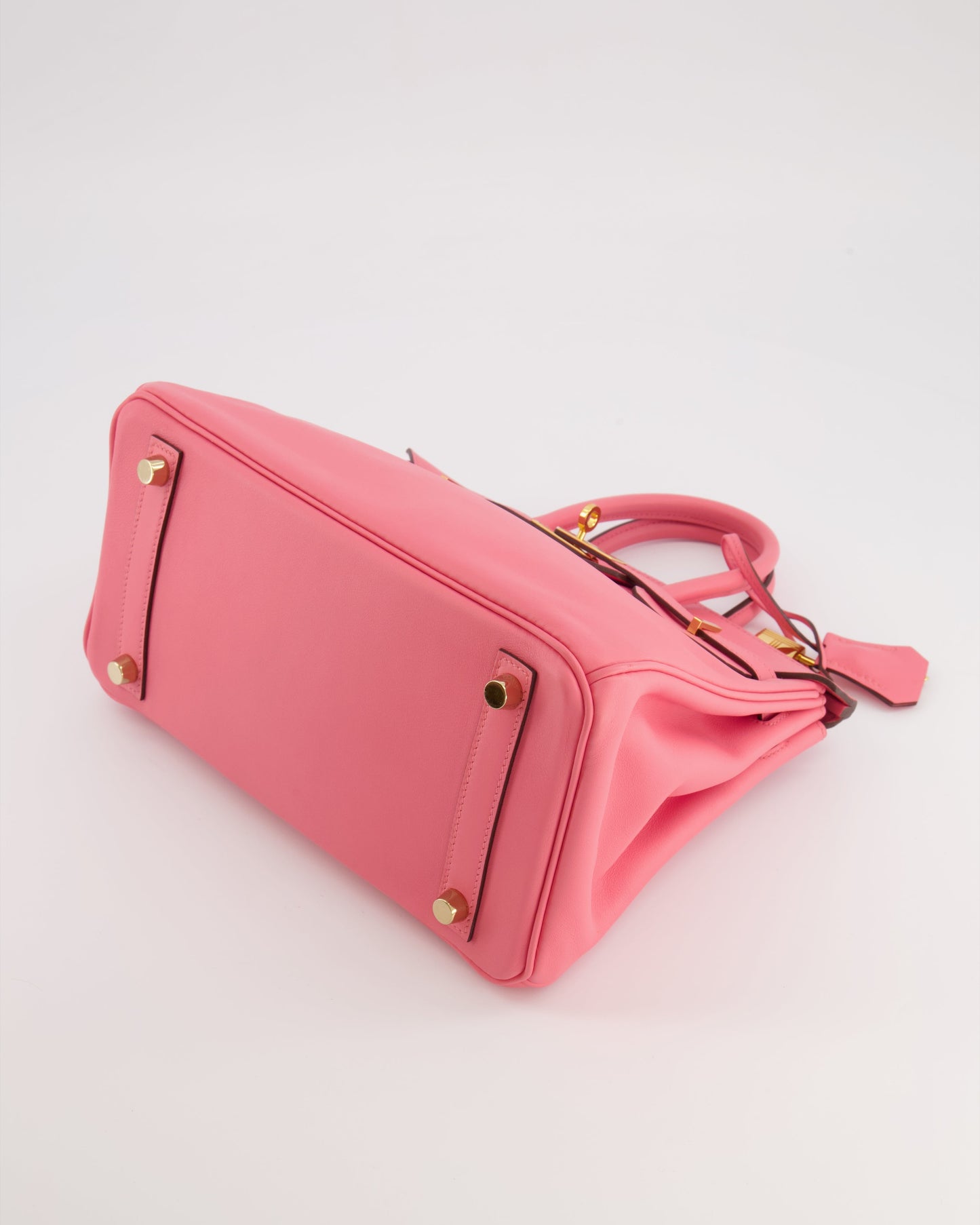 Hermes Birkin 25 Retourne Bag in Rose D'Été Swift Leather with Gold Hardware