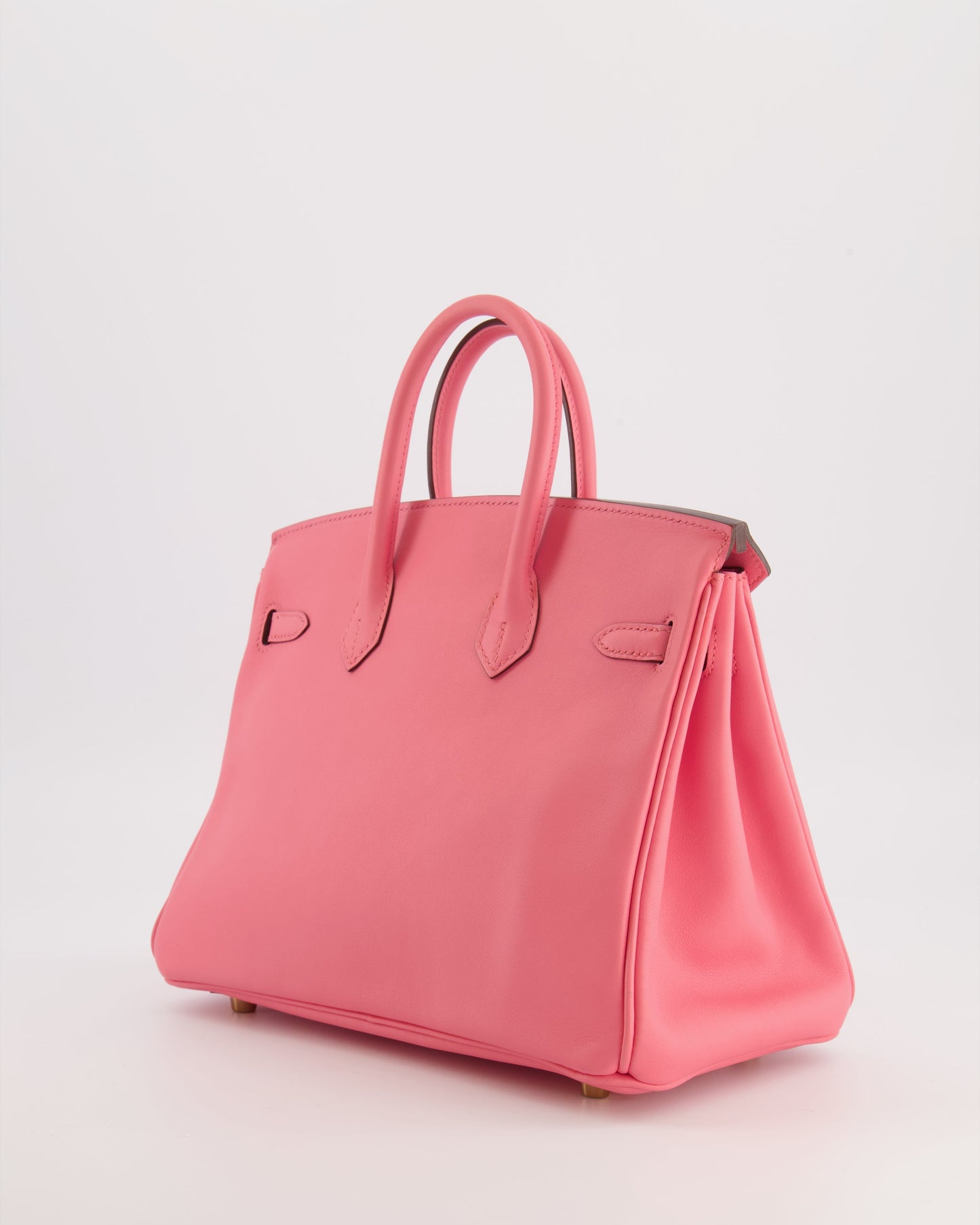 Hermes Birkin 25 Retourne Bag in Rose D'Été Swift Leather with Gold Hardware