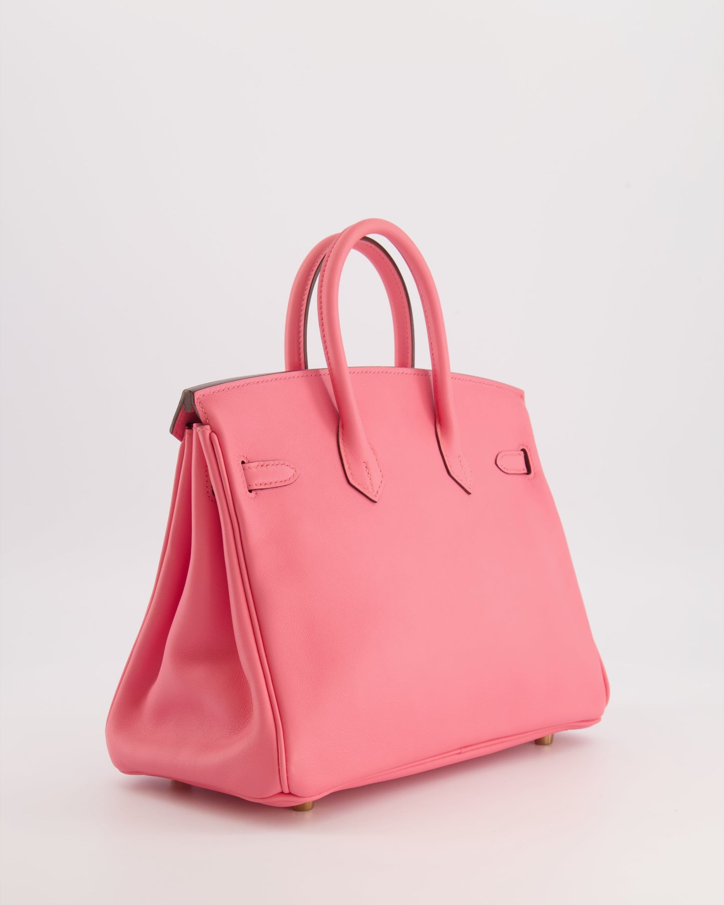 Hermes Birkin 25 Retourne Bag in Rose D'Été Swift Leather with Gold Hardware