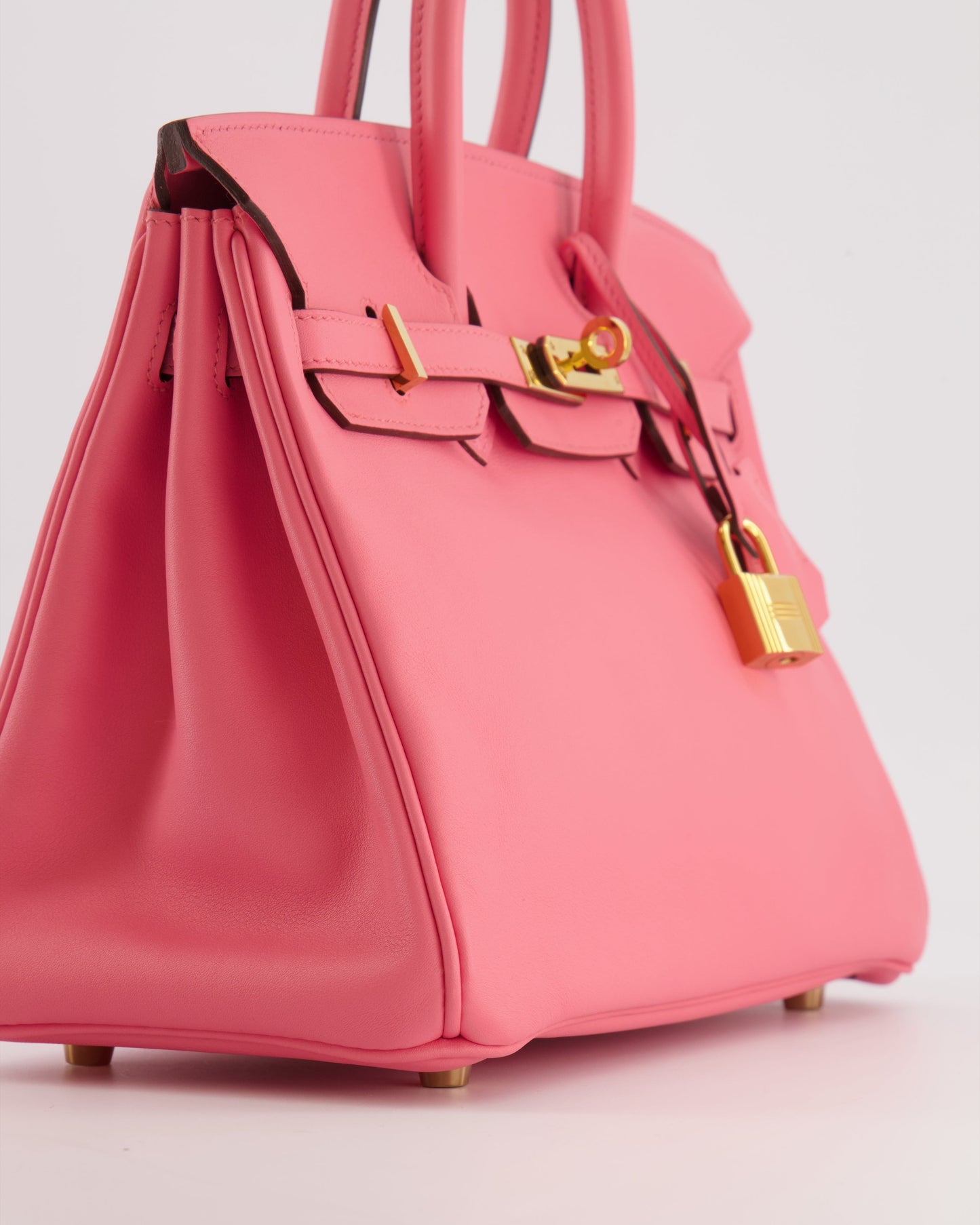 Hermes Birkin 25 Retourne Bag in Rose D'Été Swift Leather with Gold Hardware