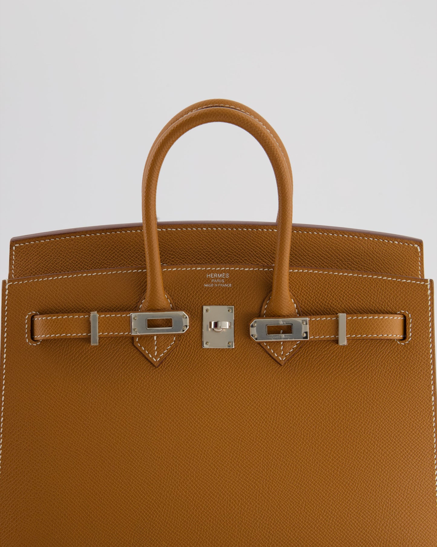 *RARE* Hermes Birkin 25 Sellier Bag in Gold Epsom Leather with Palladium Hardware