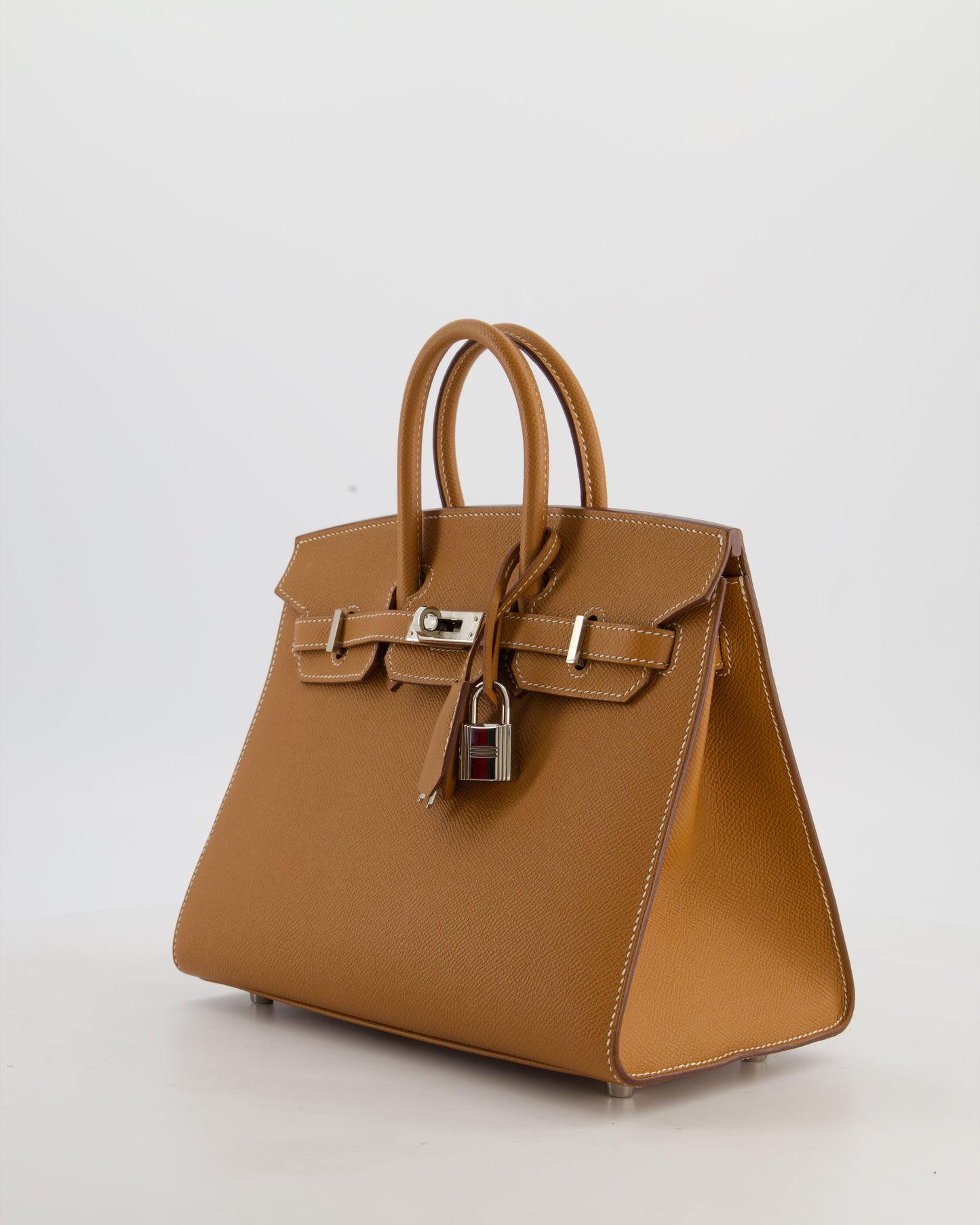 *RARE* Hermes Birkin 25 Sellier Bag in Gold Epsom Leather with Palladium Hardware