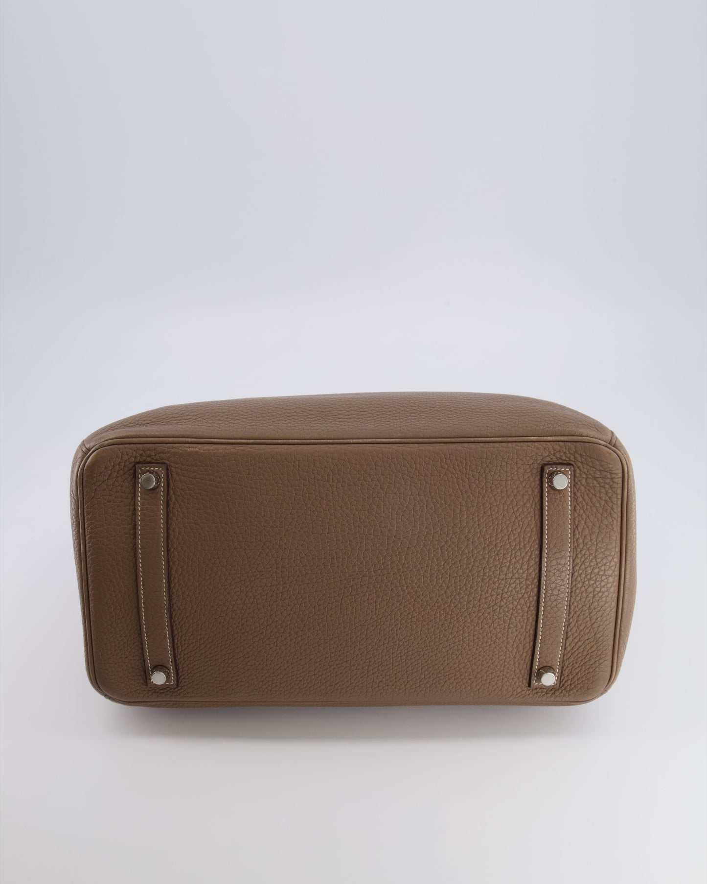 Hermes Birkin 35 Bag in Etoupe Togo Leather with Palladium Hardware