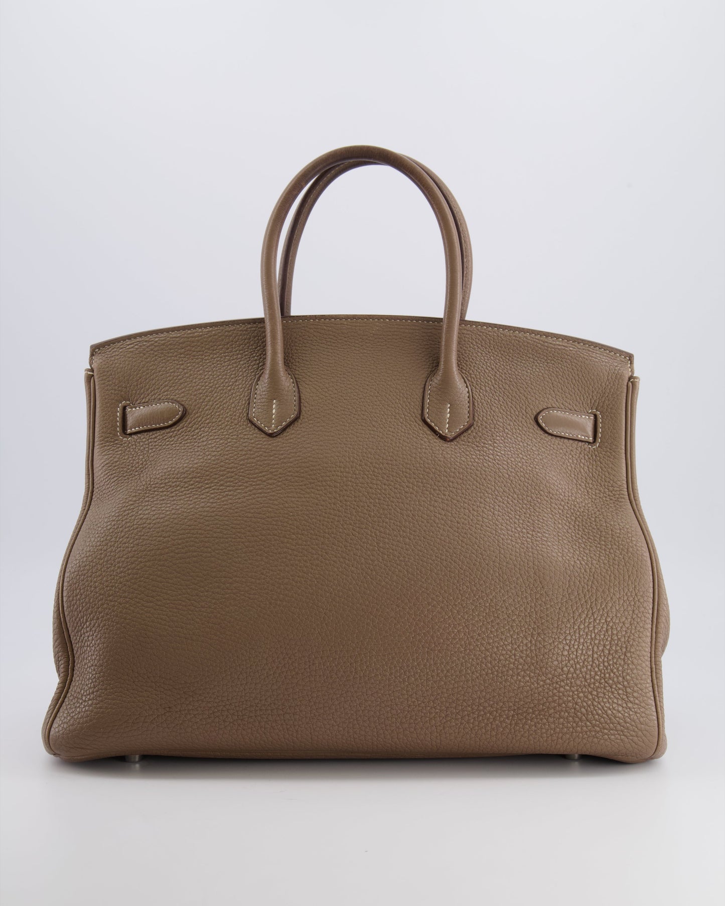 Hermes Birkin 35 Bag in Etoupe Togo Leather with Palladium Hardware