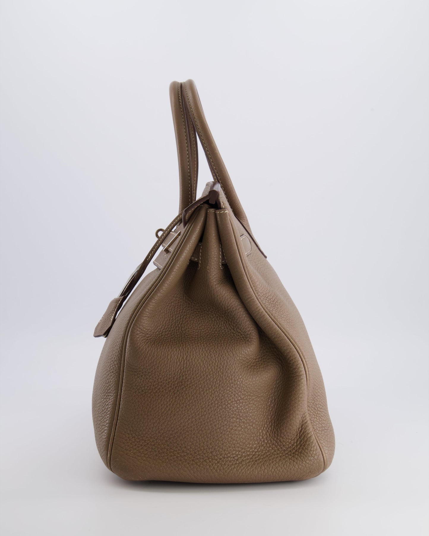 Hermes Birkin 35 Bag in Etoupe Togo Leather with Palladium Hardware