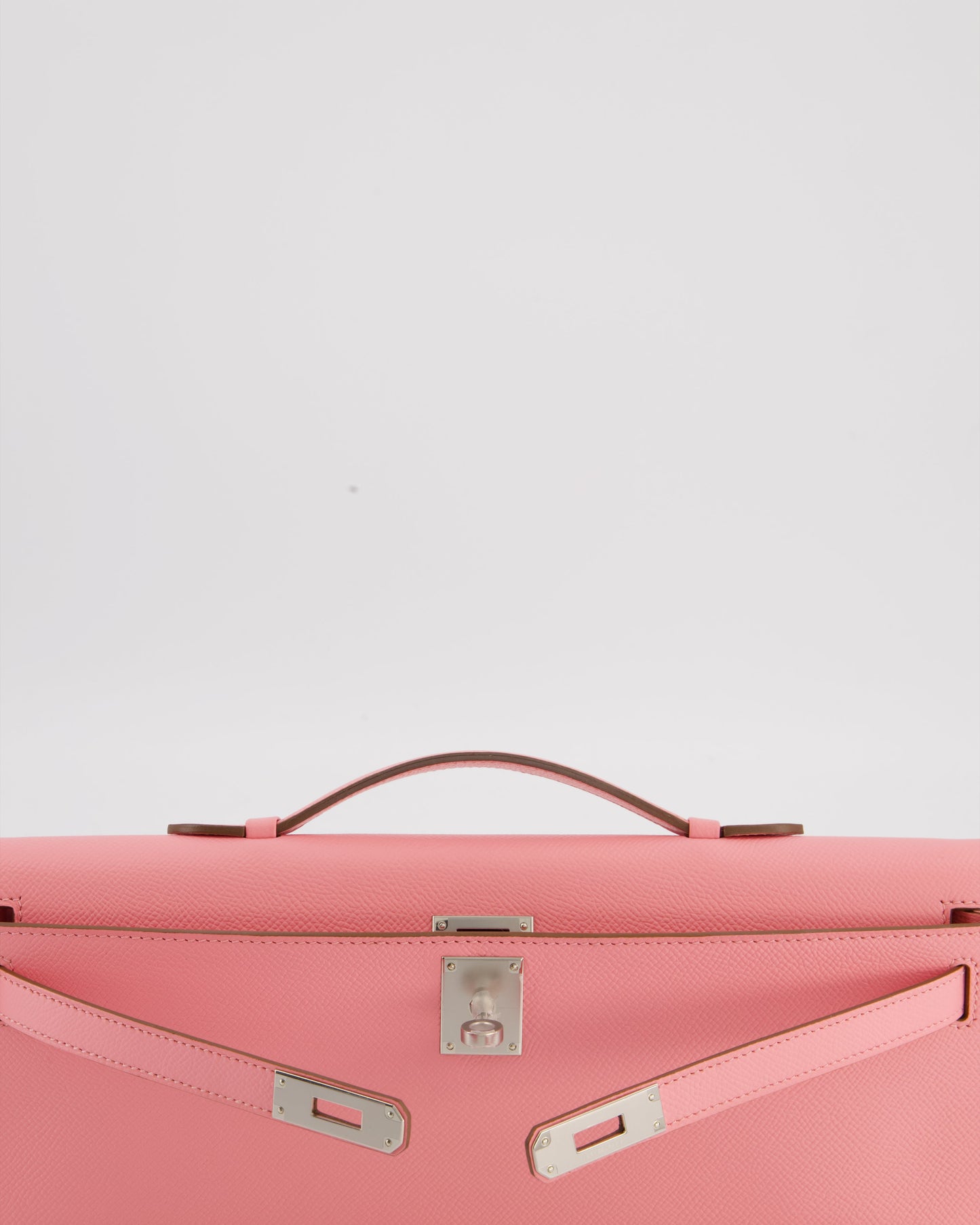*RARE* Hermes Kelly Cut Bag in Rose Confetti Epsom Leather with Palladium Hardware