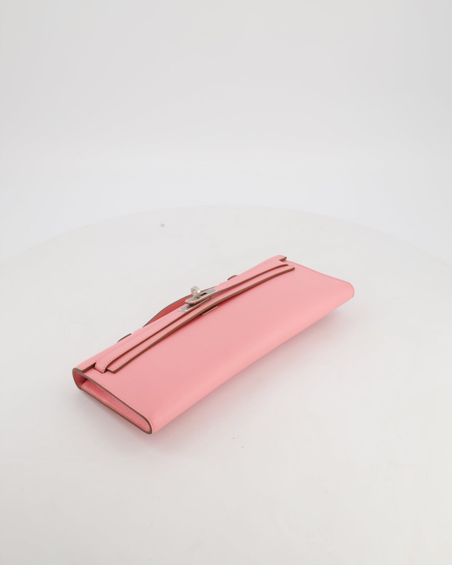 *RARE* Hermes Kelly Cut Bag in Rose Confetti Epsom Leather with Palladium Hardware
