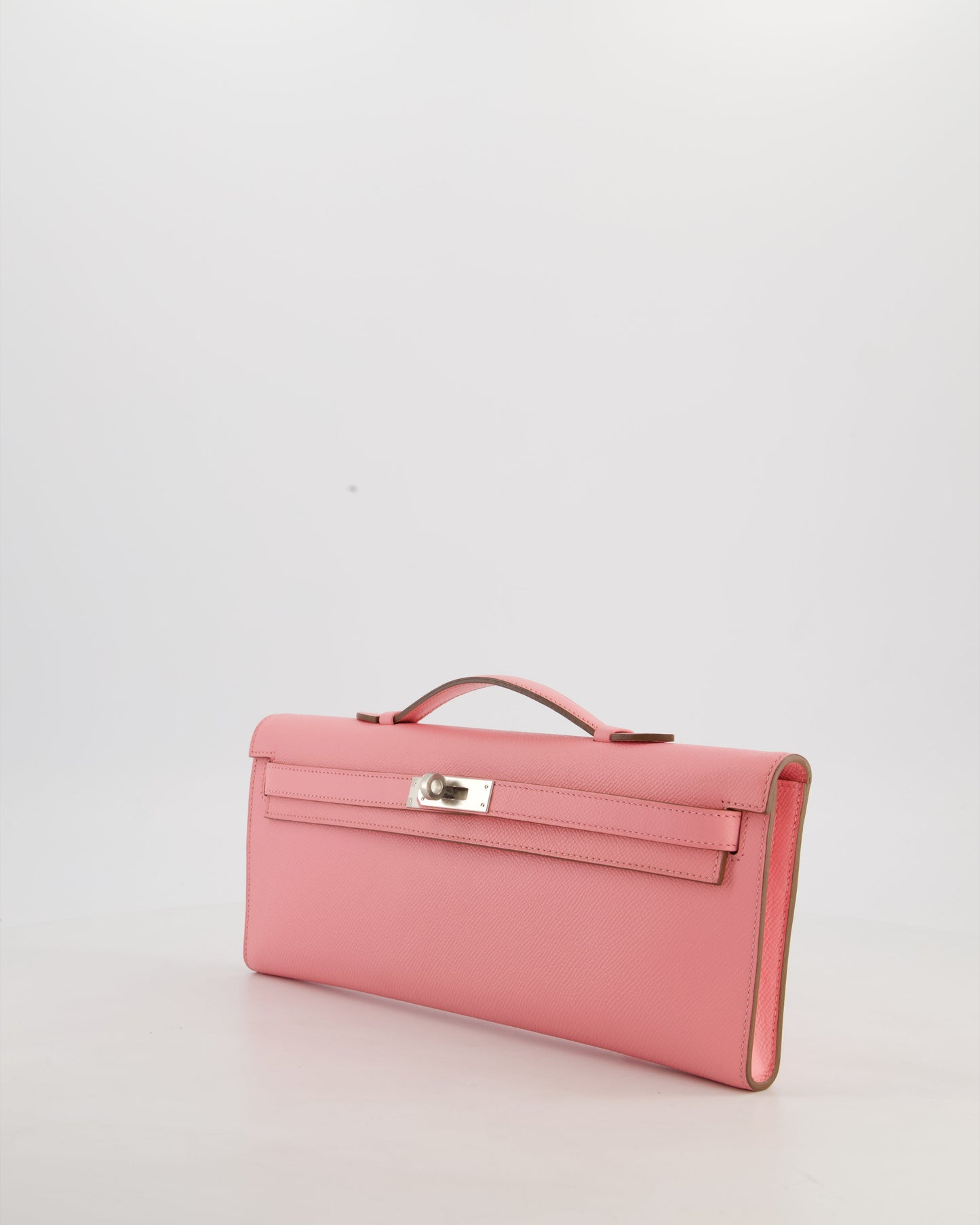 *RARE* Hermes Kelly Cut Bag in Rose Confetti Epsom Leather with Palladium Hardware