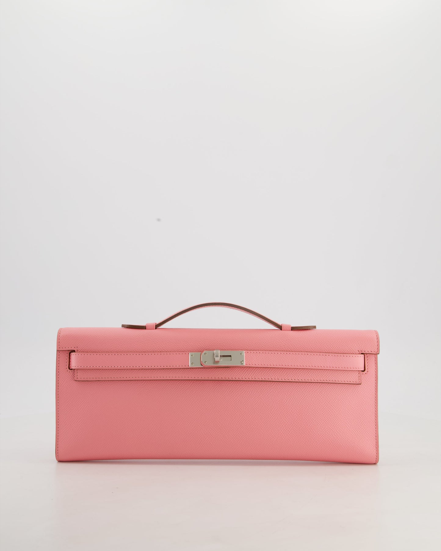 *RARE* Hermes Kelly Cut Bag in Rose Confetti Epsom Leather with Palladium Hardware