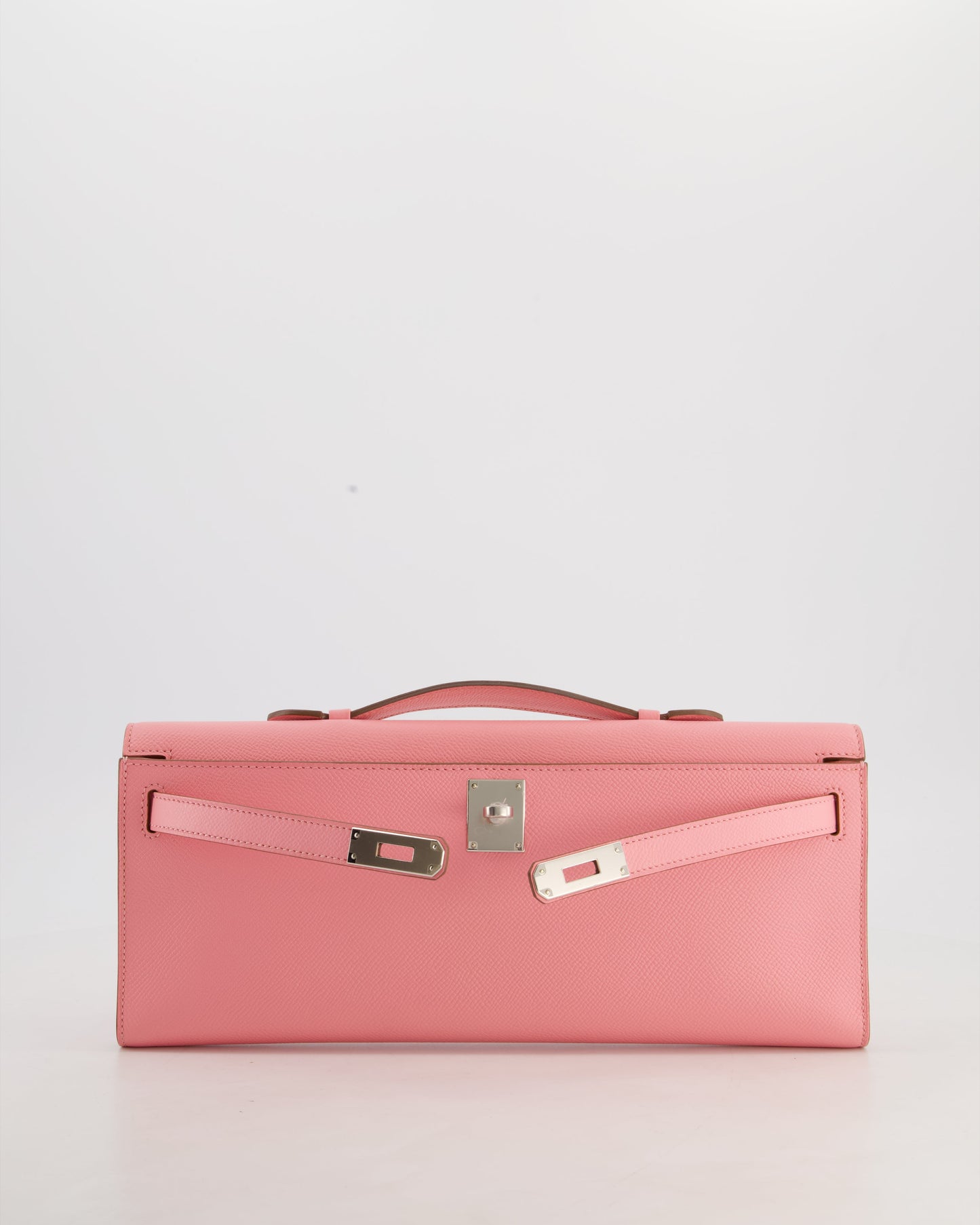 *RARE* Hermes Kelly Cut Bag in Rose Confetti Epsom Leather with Palladium Hardware