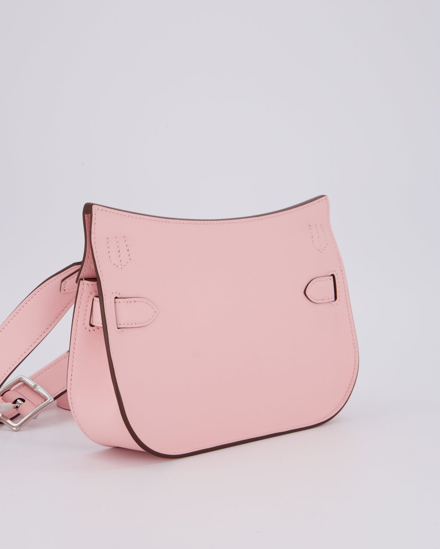 *RARE & HOT* Hermes Mini Jypsiere Bag in Rose Sakura Swift Leather with Palladium Hardware