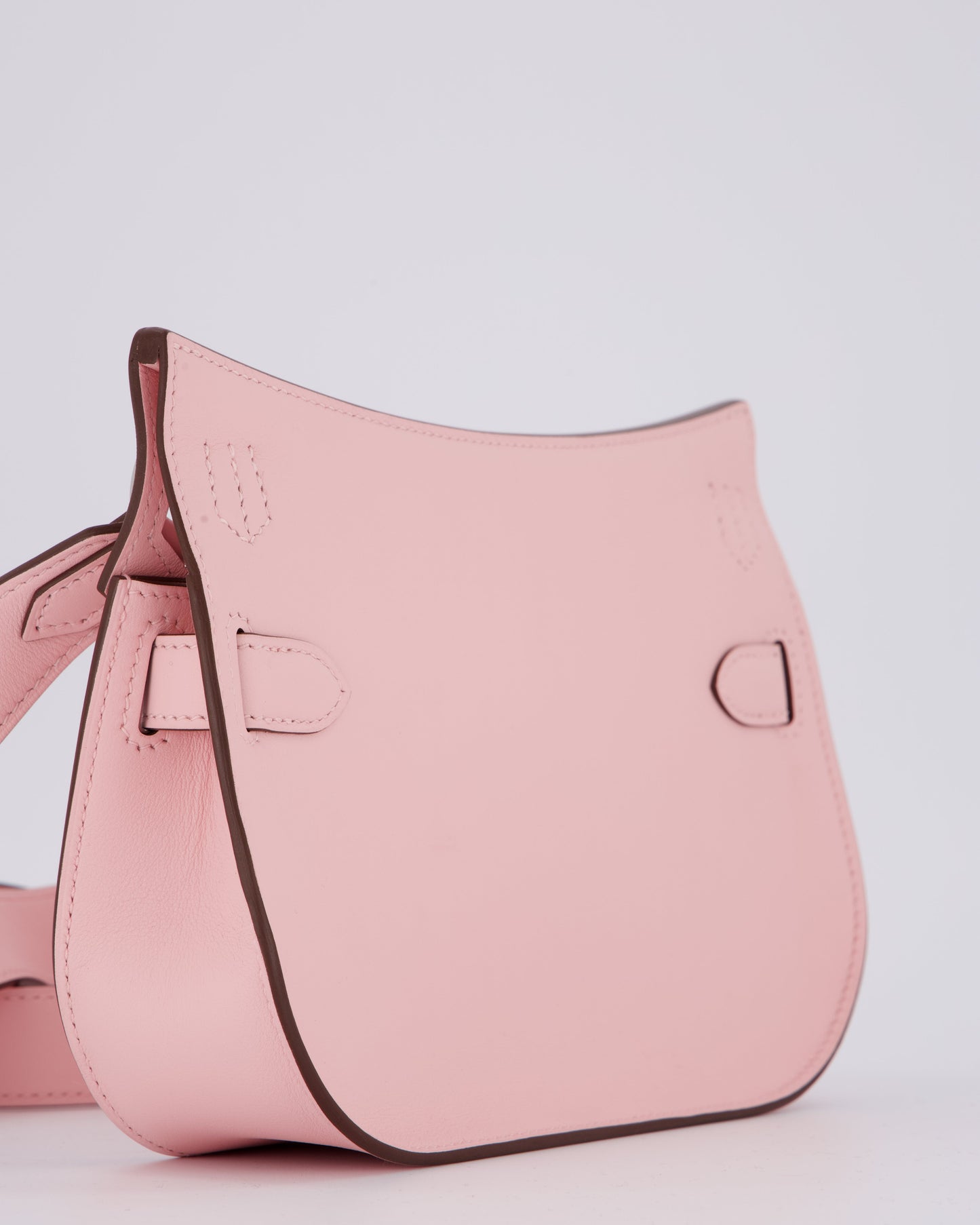 *RARE & HOT* Hermes Mini Jypsiere Bag in Rose Sakura Swift Leather with Palladium Hardware
