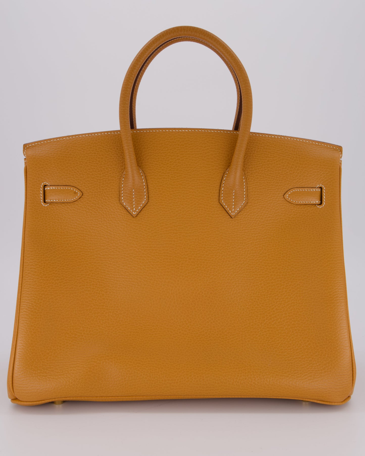 *VERY RARE* Hermes Vintage Birkin 35 Retourne Bag in Naturel Ardennes Leather With Gold Hardware