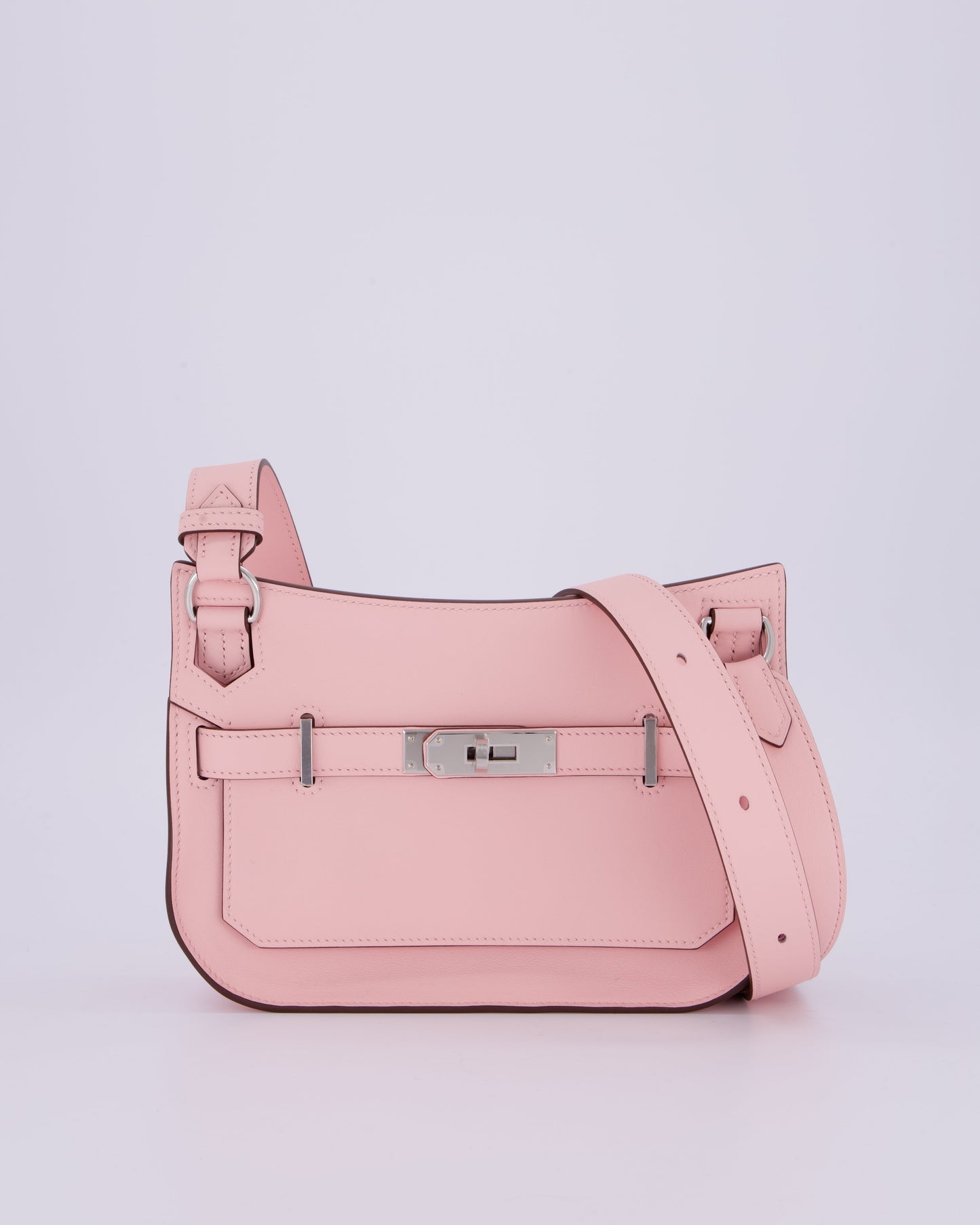 *RARE & HOT* Hermes Mini Jypsiere Bag in Rose Sakura Swift Leather with Palladium Hardware