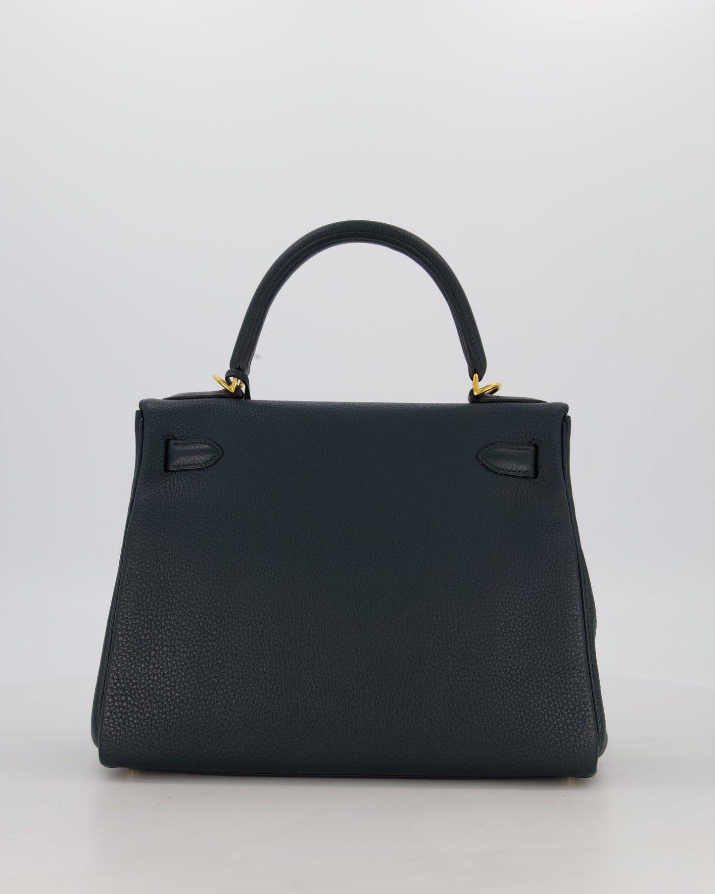 Hermes Kelly 28 Retourne Bag in Vert Cypress Togo Leather with Gold Hardware