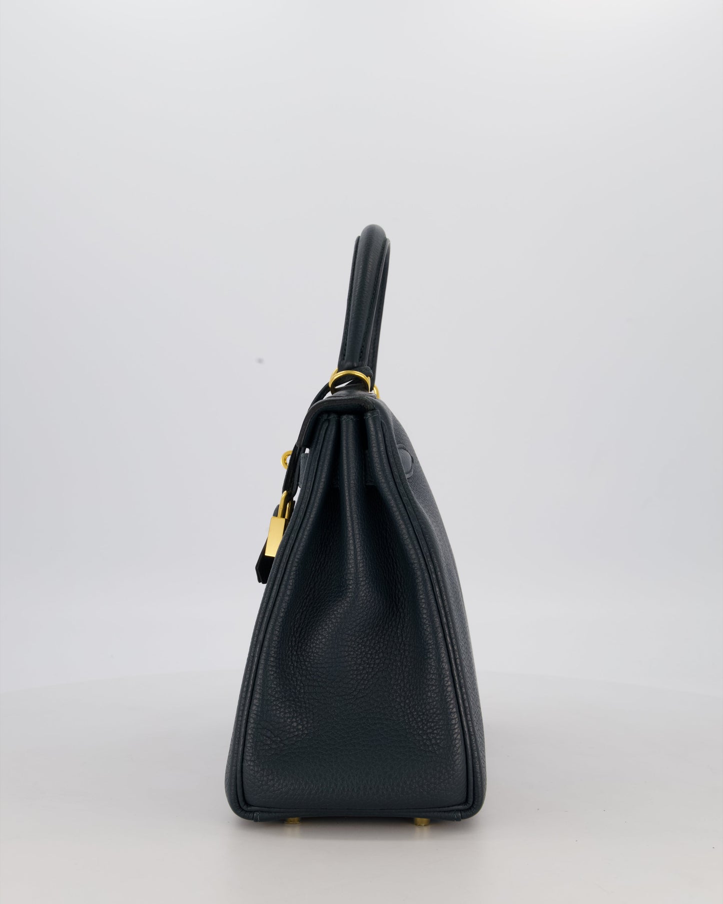 Hermes Kelly 28 Retourne Bag in Vert Cypress Togo Leather with Gold Hardware