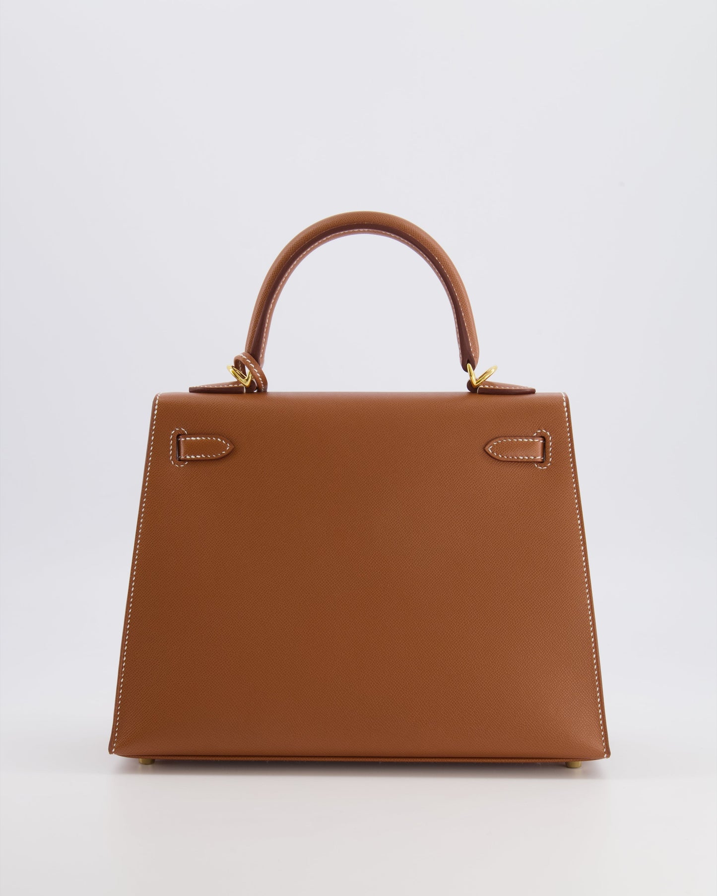 Hermes Kelly 25 II Sellier Bag in Gold Madame Leather with Gold Hardware
