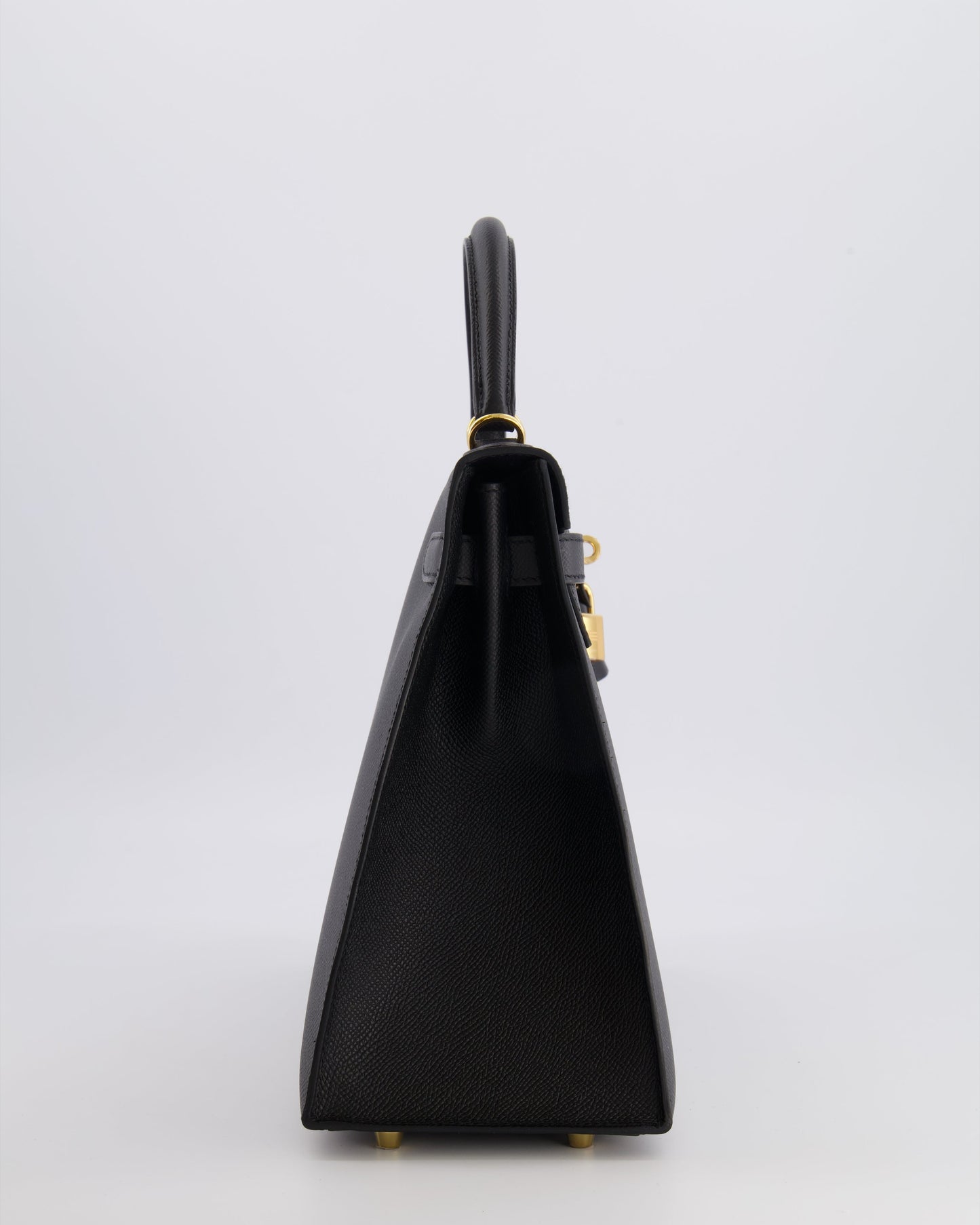 Hermes Kelly 32 Sellier Bag in Noir Epsom Leather with Gold Hardware
