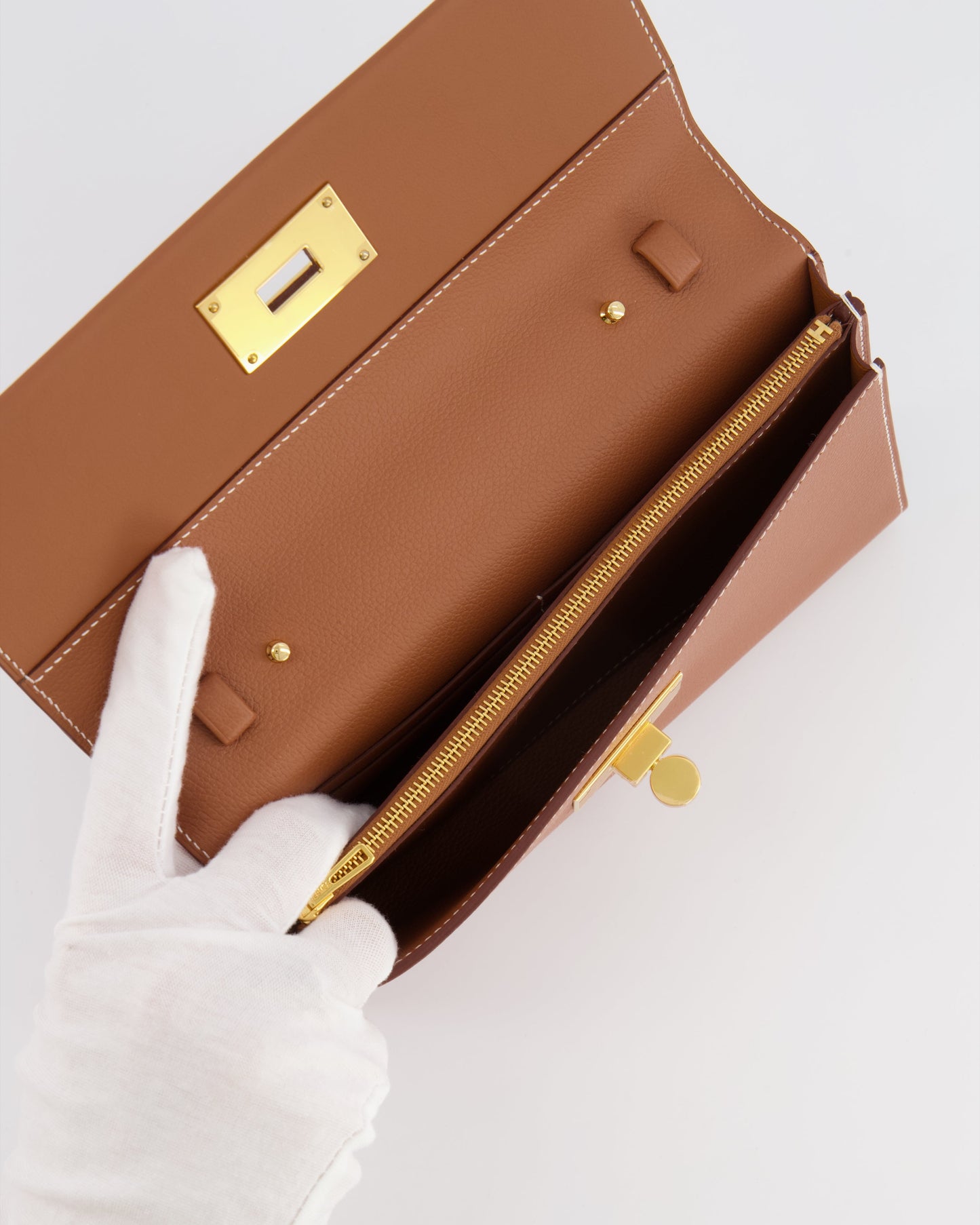 *NEW MODEL* Hermes 24/24 To Go Bag in Gold Evercolor Leather with Gold Hardware