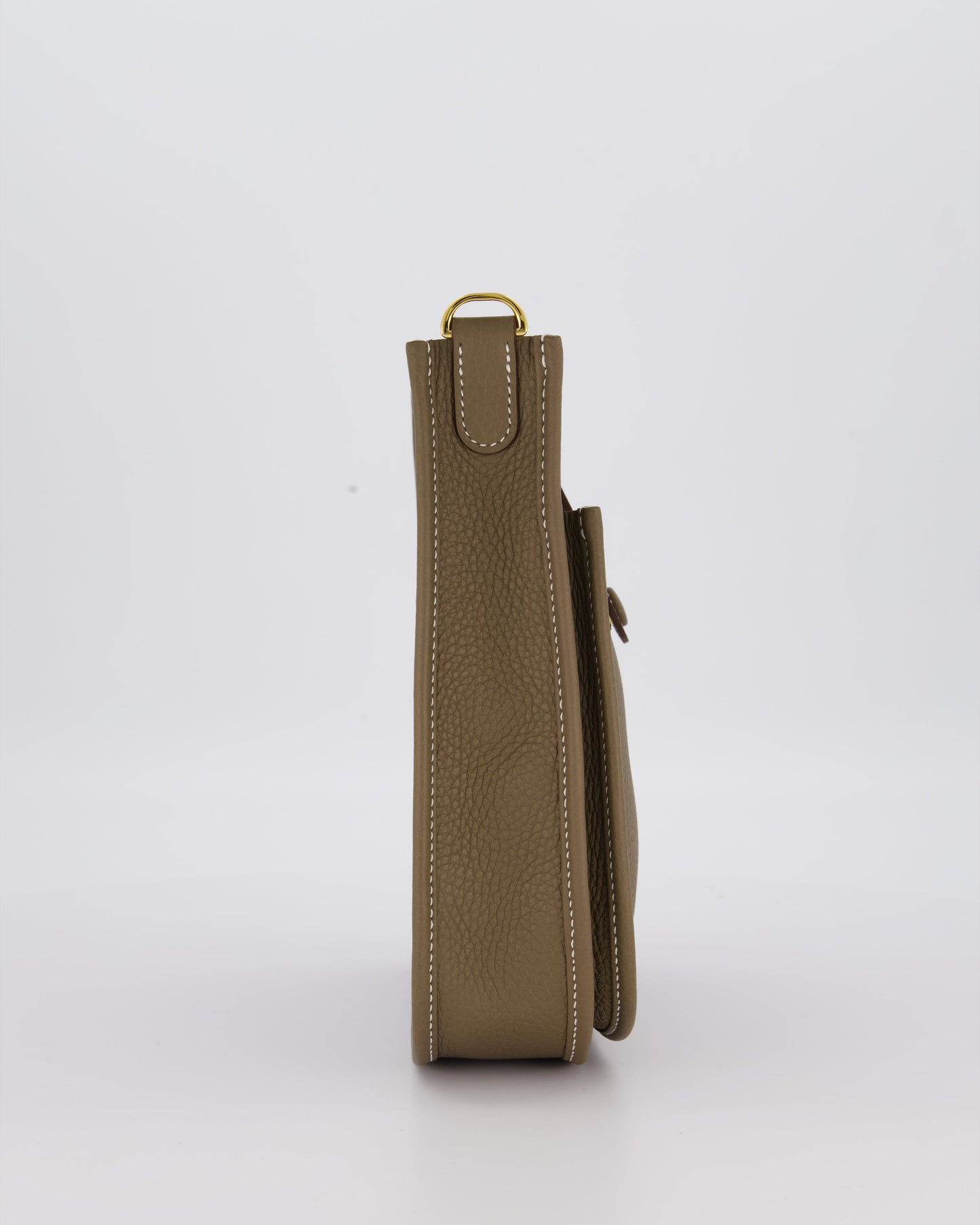 *HOT & RARE* Hermes Evelyne III 23 Bag in Etoupe Taurillon Clemence Leather with Gold Hardware