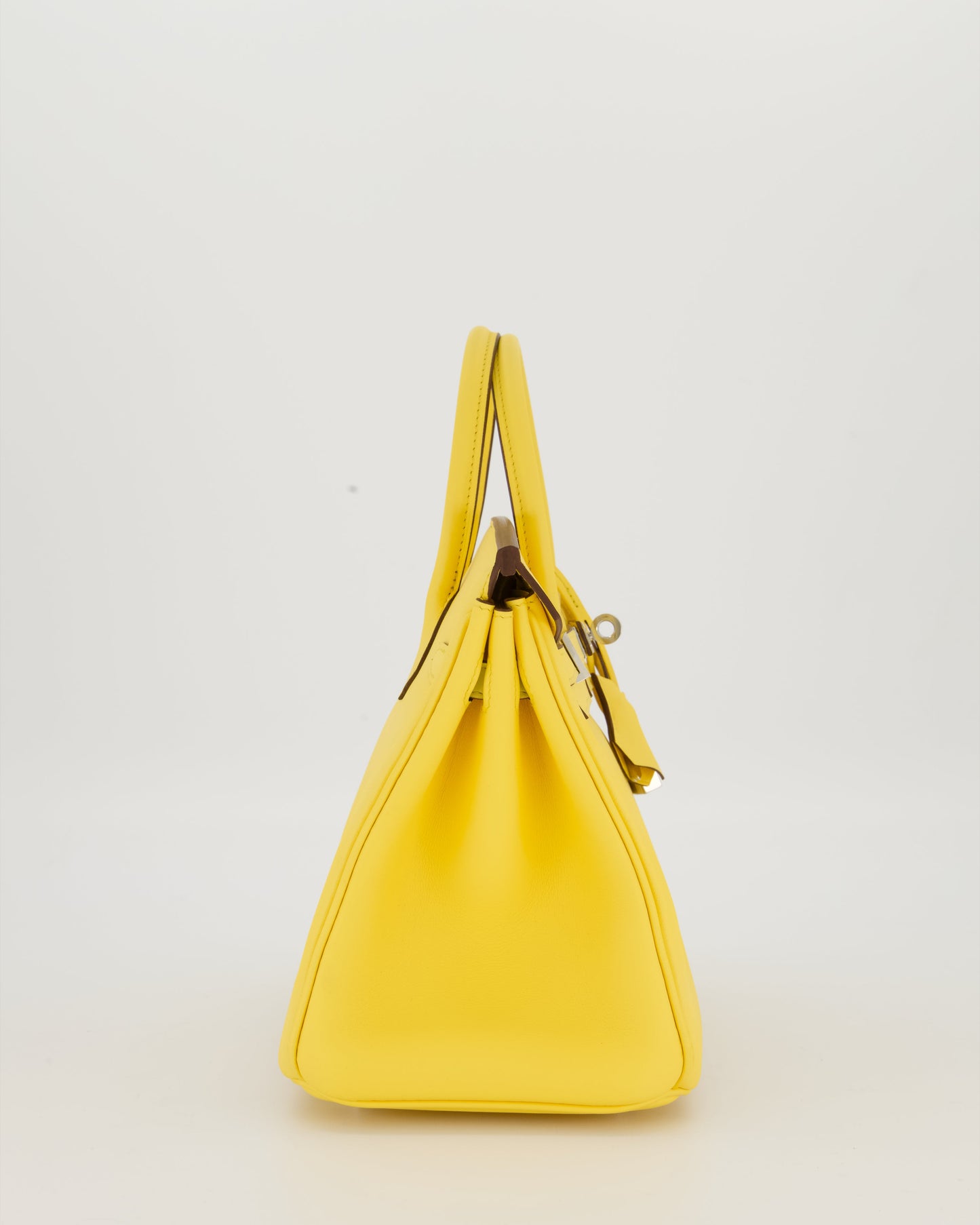 *RARE COLOUR* Hermes Birkin 25 Retourne Bag in Jaune Mango Swift Leather with Palladium Hardware