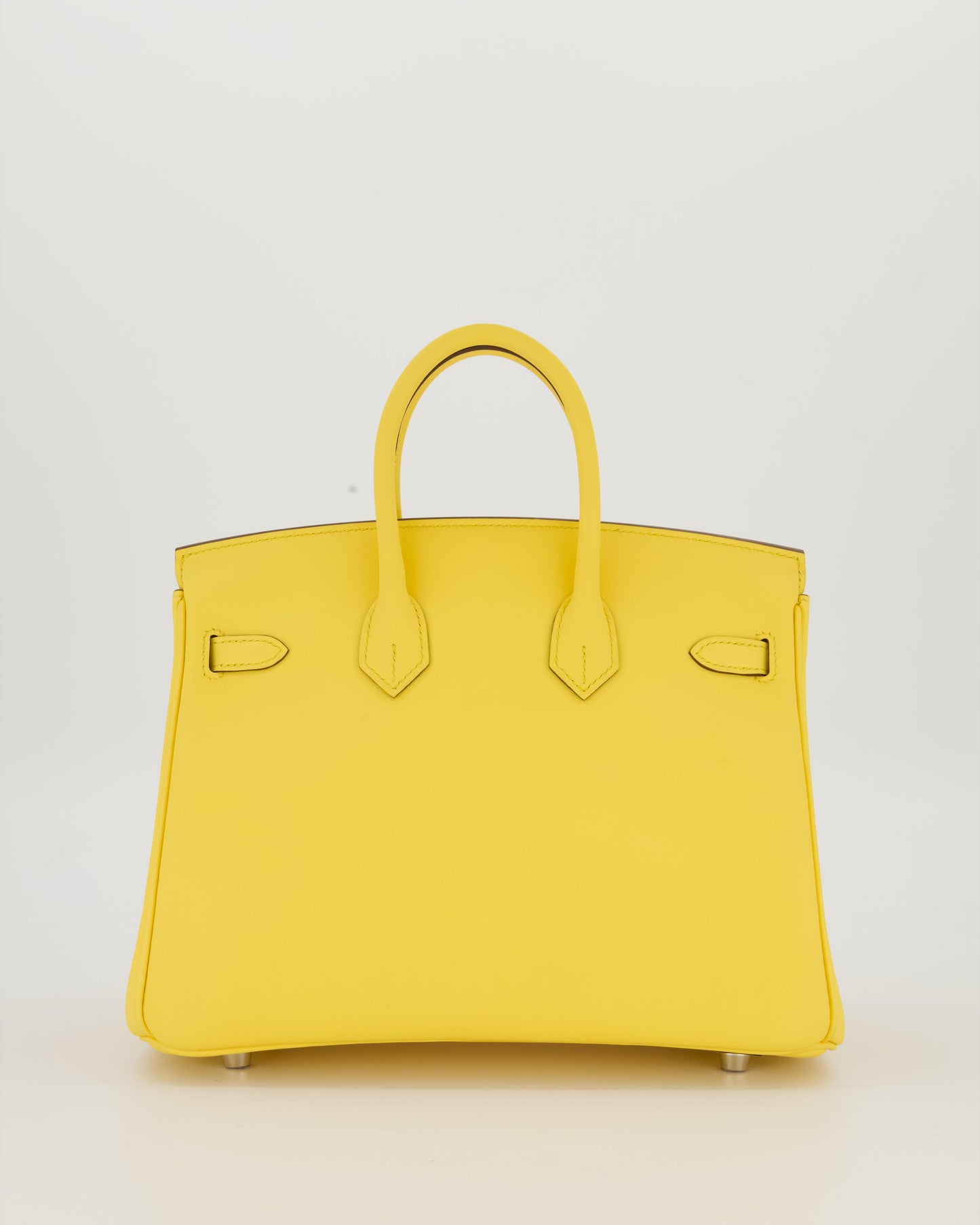 *RARE COLOUR* Hermes Birkin 25 Retourne Bag in Jaune Mango Swift Leather with Palladium Hardware